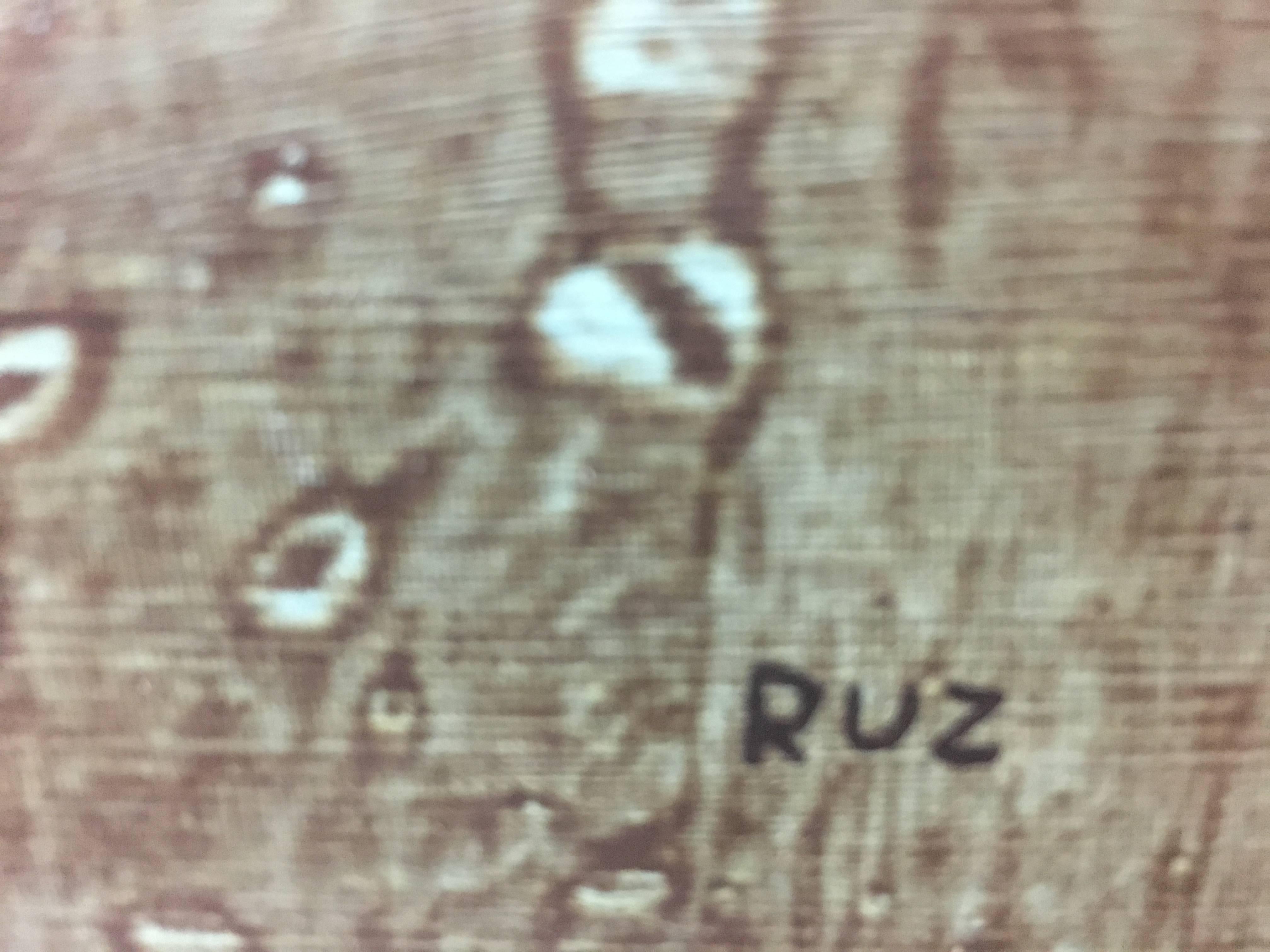 Green Colors black and red original abstract acrylic canvas painting. framed
 contemporary work by the artist Rafael RUZ
Perfect state
RUZ, Rafael (Barcelona 1956)

While contemplating the painting of Ruz, we are inclined to talk about real