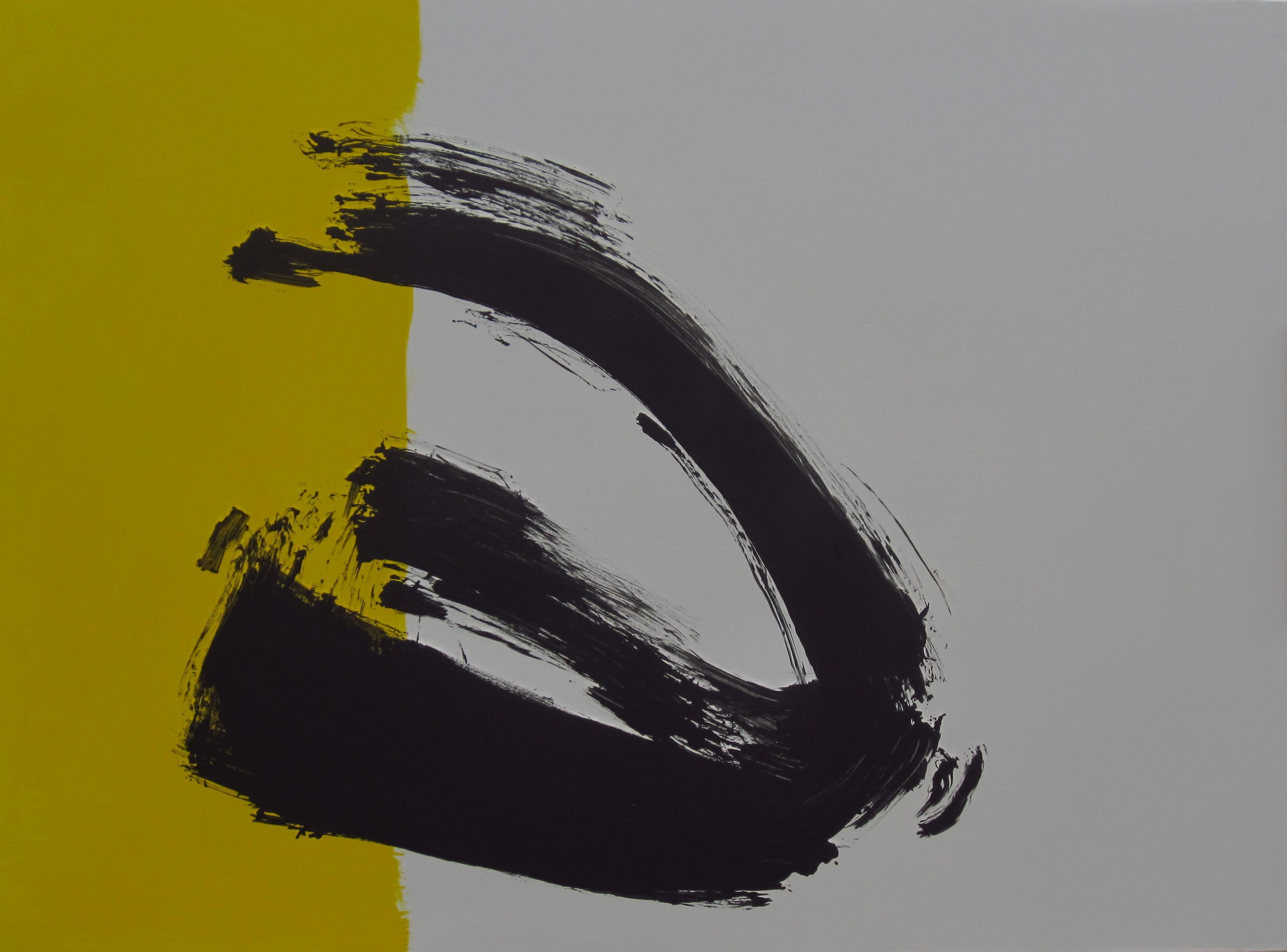 Ruz Grün Grau Schwarz  Bigli  Paroxismo Abstraktes Acryl  Malerei