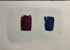 Ruz 9 Verde Gris Pintura acrílica abstracta