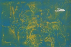 Peinture acrylique abstraite originale vert ruz