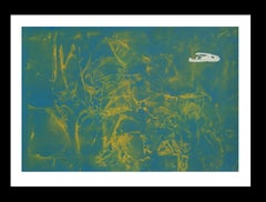 Peinture acrylique abstraite originale vert ruz