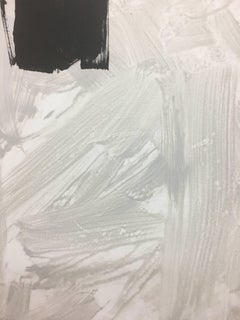 Ruz   Gris  Negro  Vertical  pintura acrílica abstracta original
