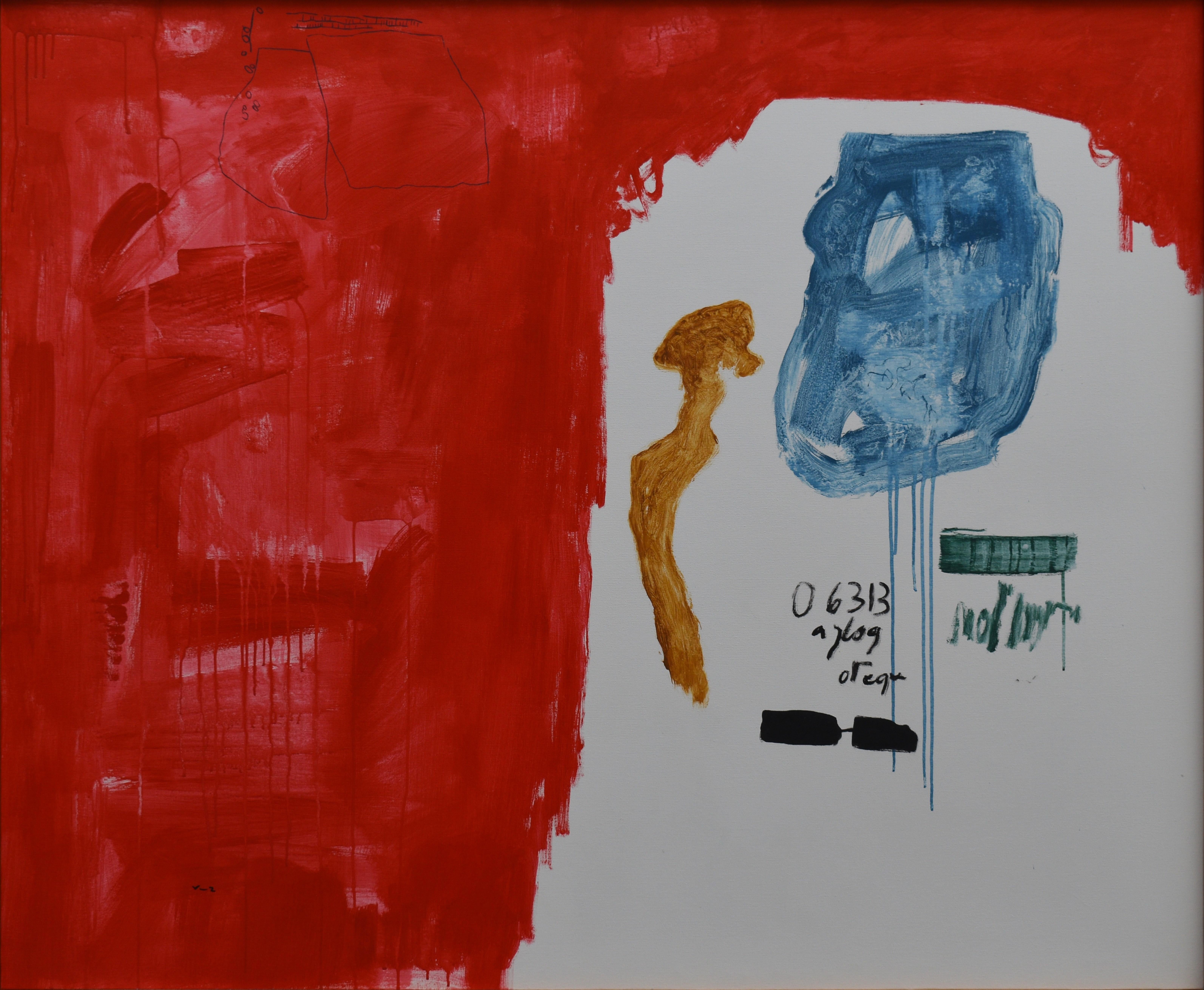 Homenaje a J. S. Bach Acrylic Painting, Abstract, Framed, 21st Century