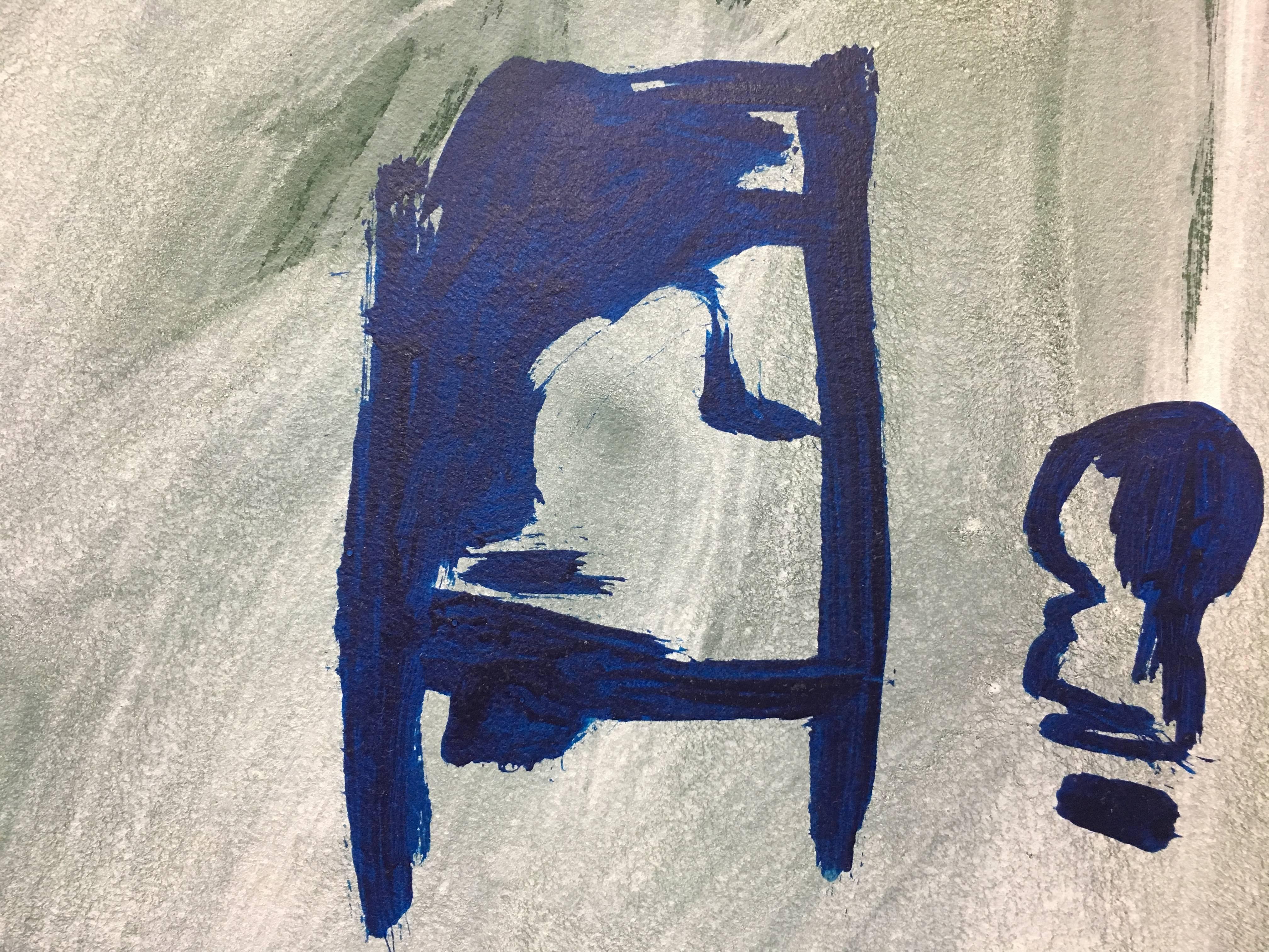 Ruz. Paesaggi interni - Pittura astratta acrilica su carta - Painting Astratto di RAFAEL RUZ