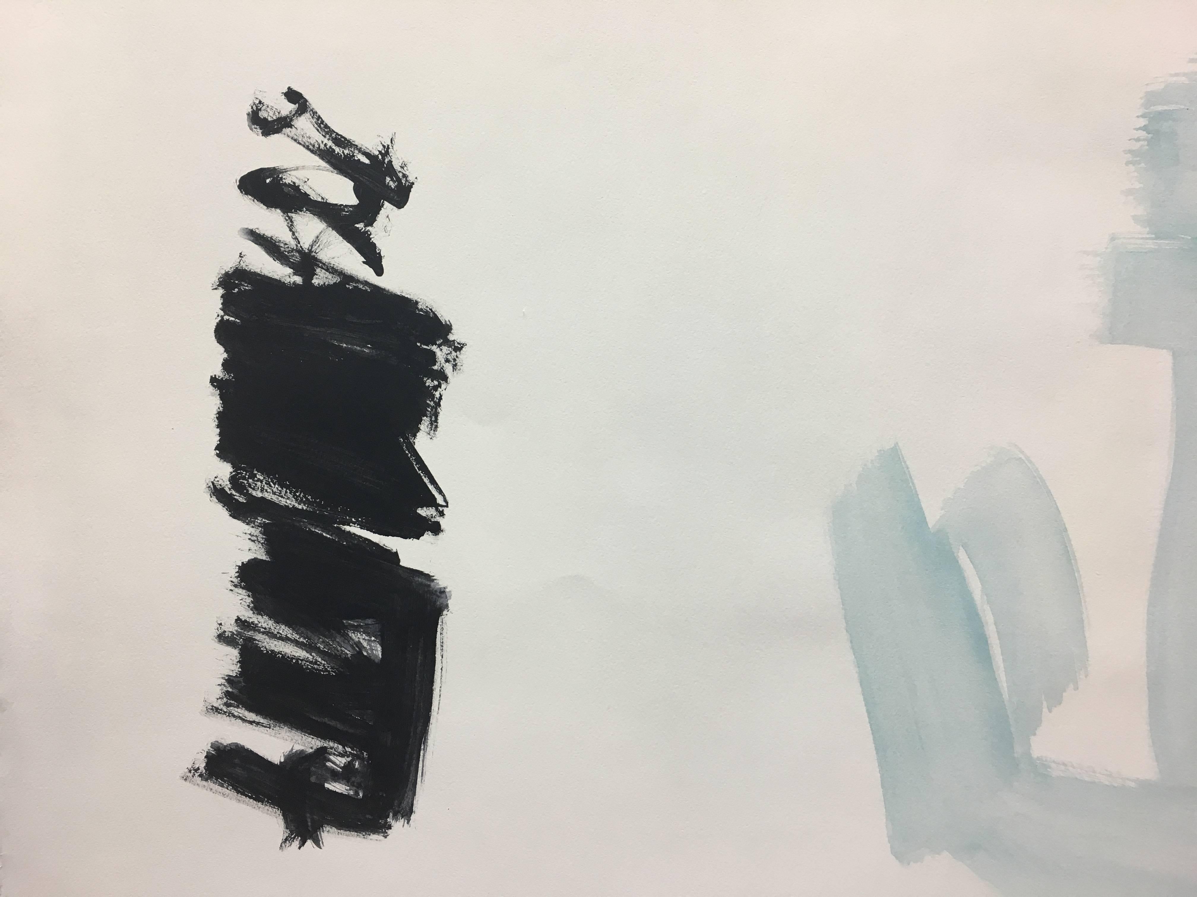 abstracto. fondo claro y negro
Obra original del artista español Rafael Ruz.  marco virtual
Acrílico sobre papel en perfecto estado.

RUZ, Rafael (Barcelona 1956)
Al contemplar la pintura de Ruz, nos sentimos inclinados a hablar de auténtico