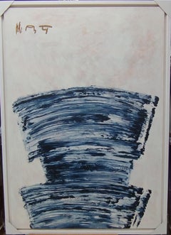 Ruz  Light Background  Blue  Vertical Big. origInal  abstract canvas acrylic