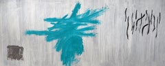 Ruz Menerter – Abstrakte Acrylmalerei, gerahmt, 65 x 160 cm