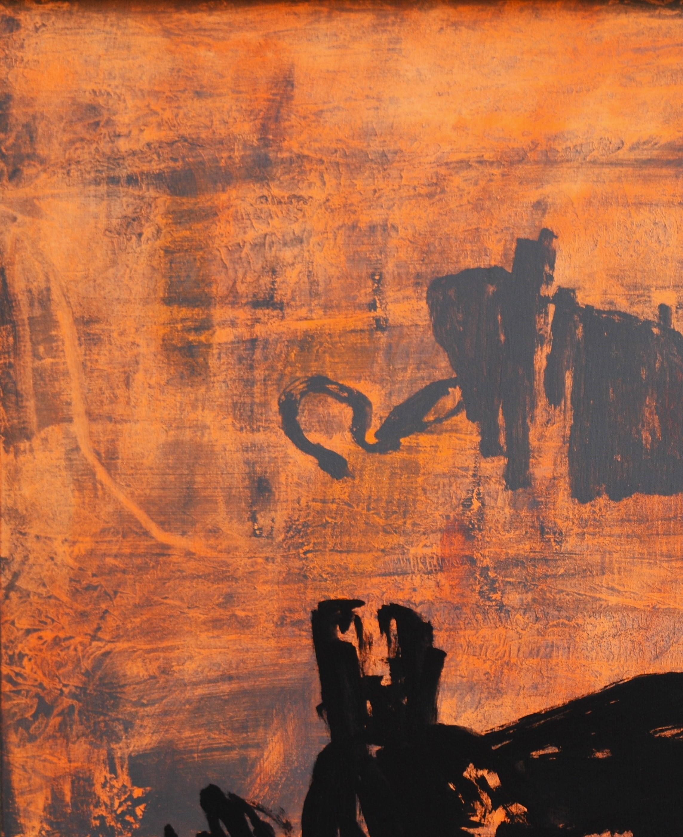 Ruz Quiero rotundidad acrylic canvas painting - Painting by RAFAEL RUZ