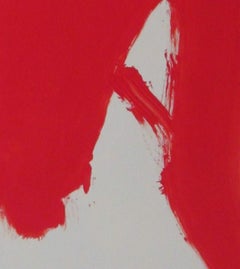 Ruz Red Light Background Landscapes - Abstract Acrylic on canvas Painting