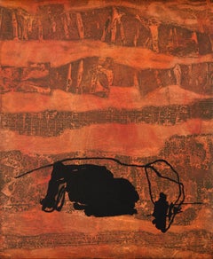 Ruz Serie Estratos Abstract Acrylic on Canvas, 73x60 cm, Excellent