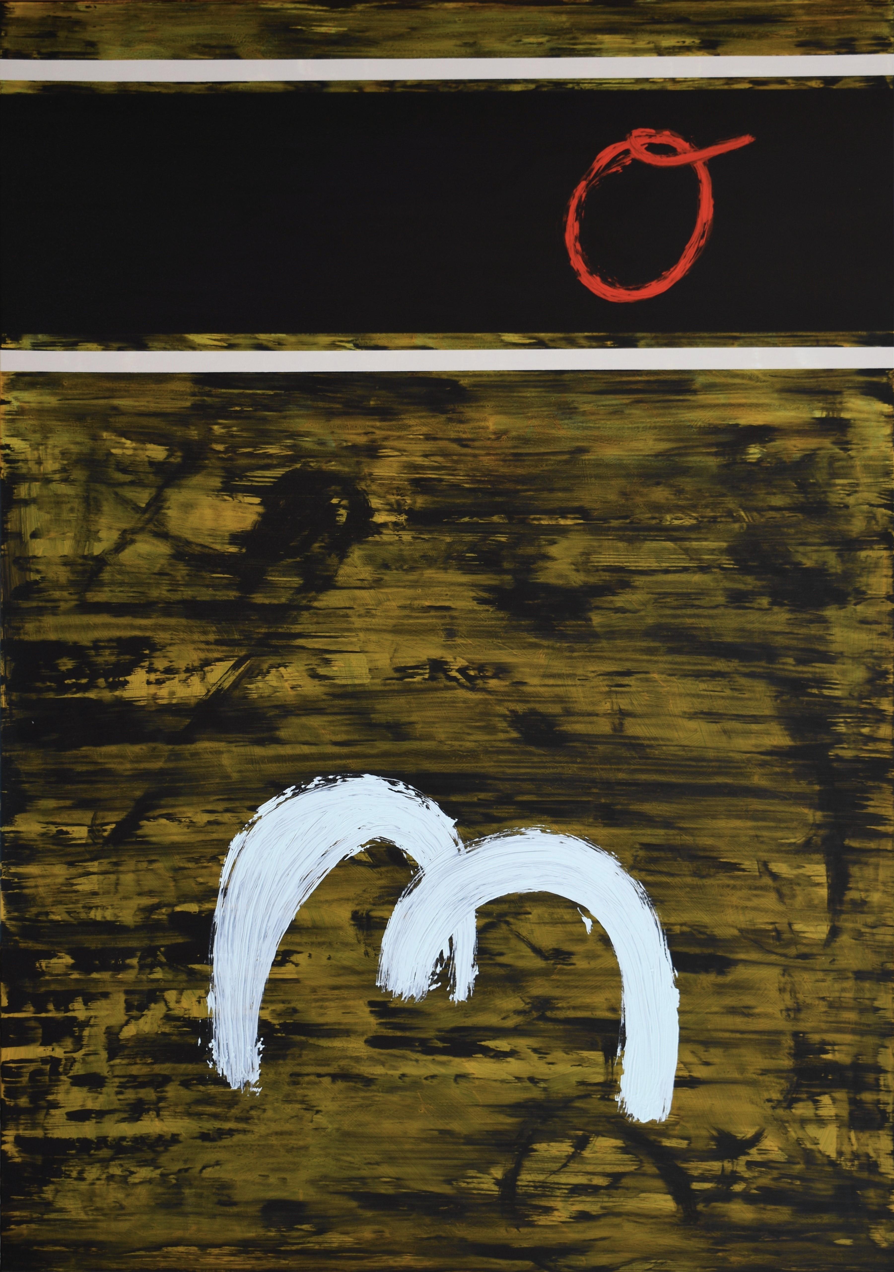 Ruz Vertical 3158 – Peinture abstraite, acrylique sur toile, XXIe siècle