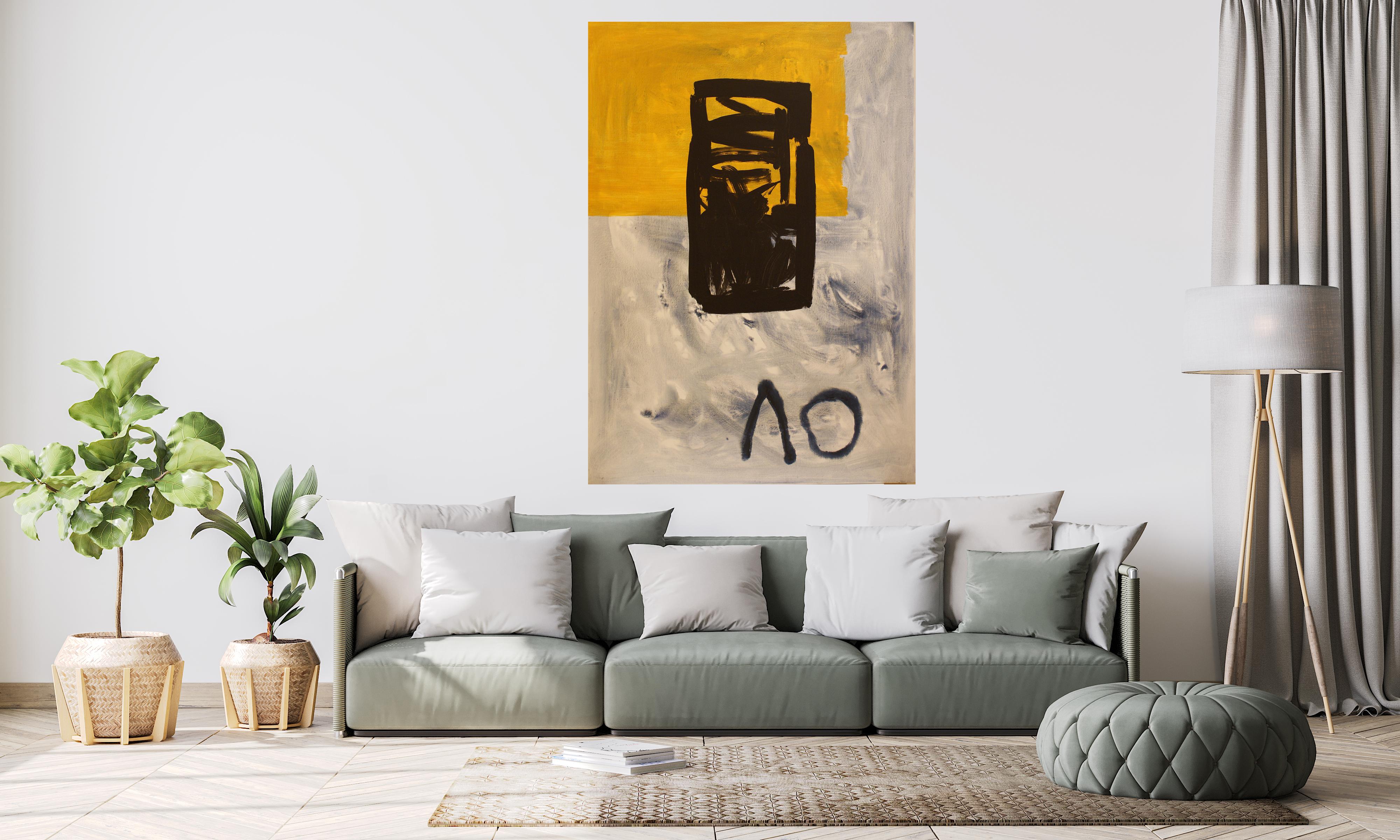 Ruz Vertikales Blau  Bigli  Interieurlandschaften – Abstraktes Acryl auf Leinwand im Angebot 2