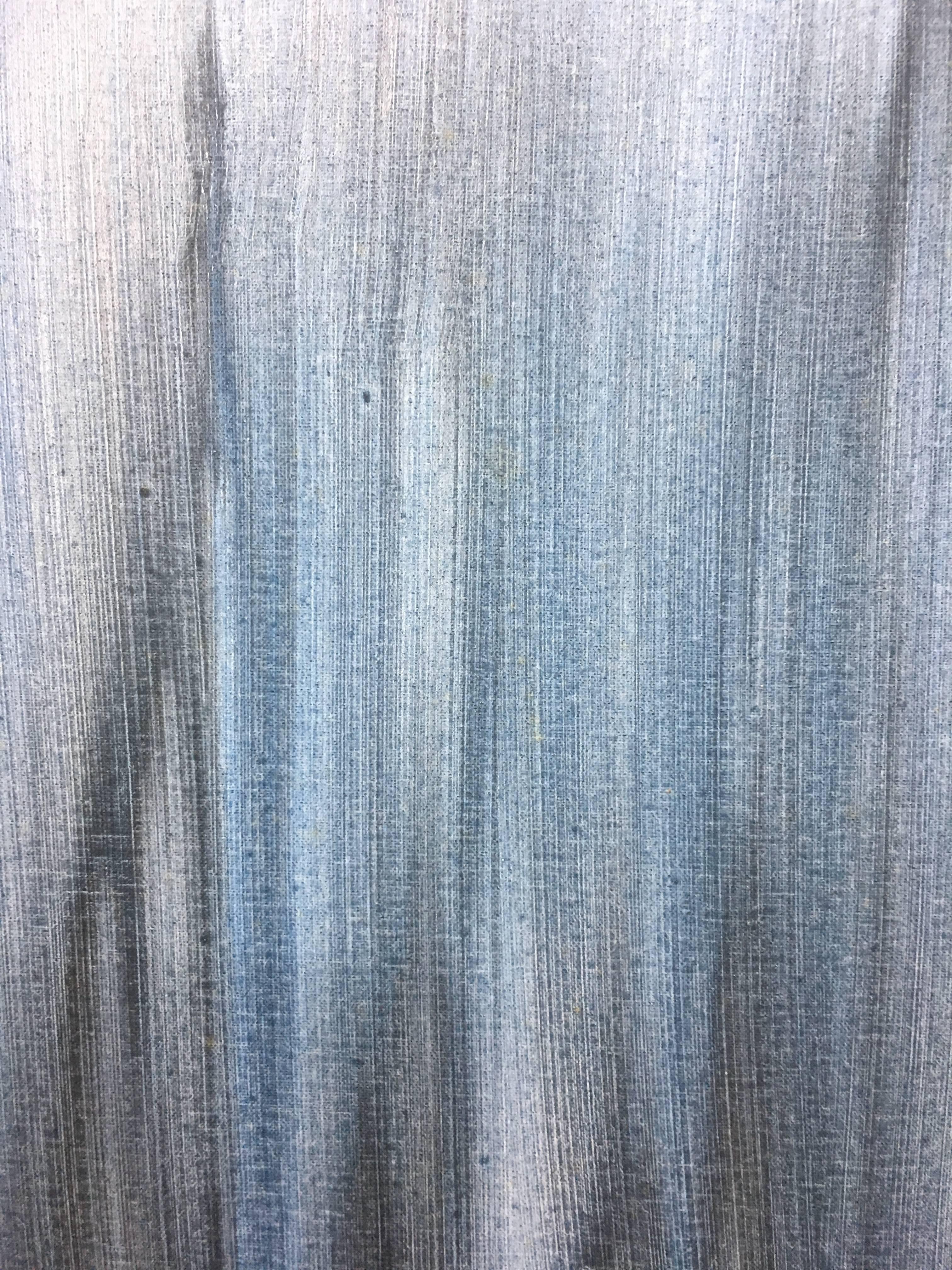 Ruz  Vertical  Blue  Black  Landscape  original abstract - Abstract Painting by RAFAEL RUZ