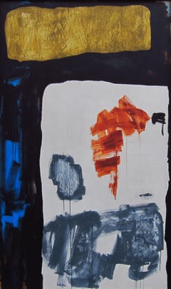 Ruz  Disquisición vertical  Pintura abstracta acrílica sobre lienzo