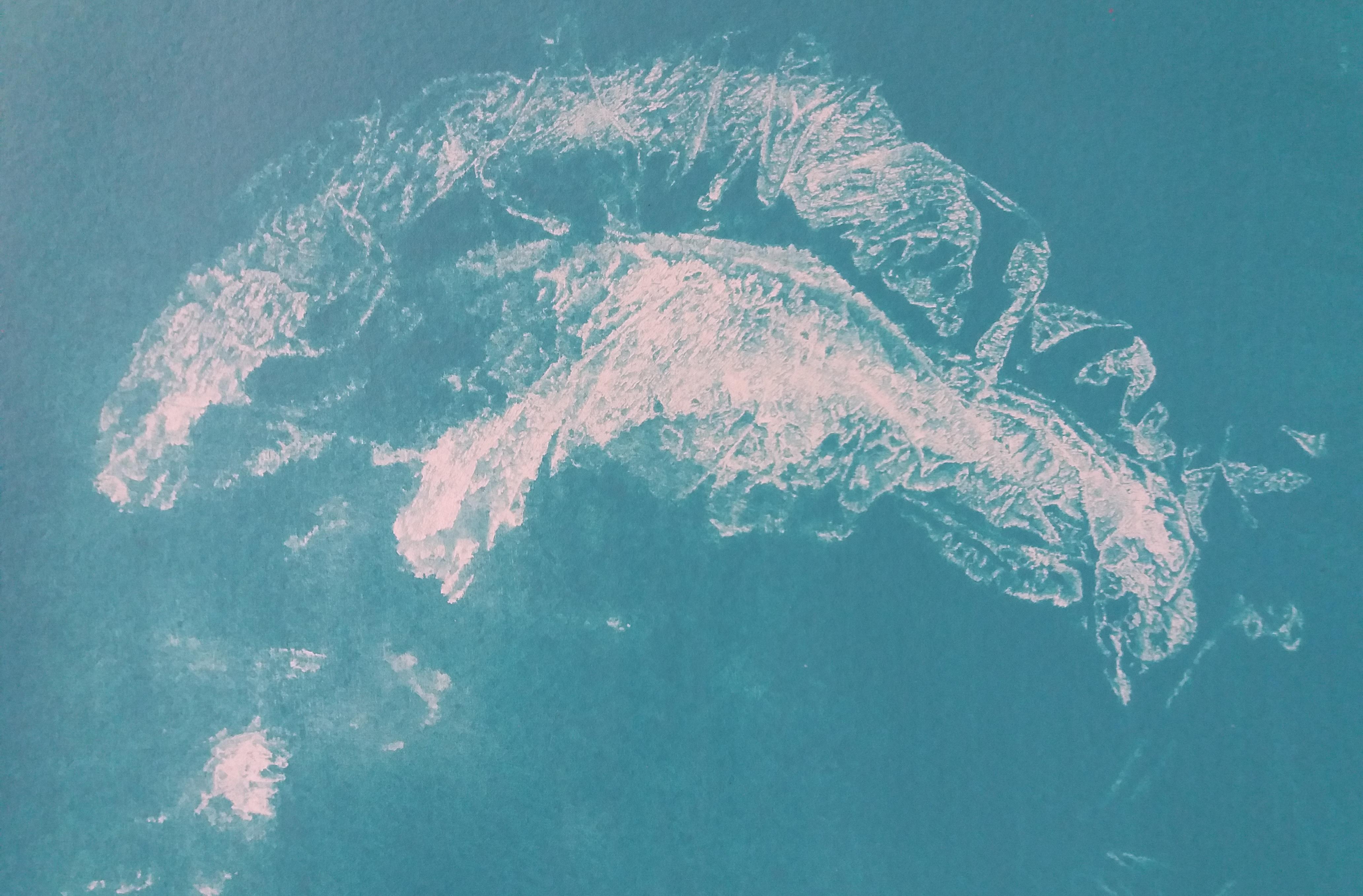 Ruz  Vertical  Little  Green  original abstract acrylic painting For Sale 1