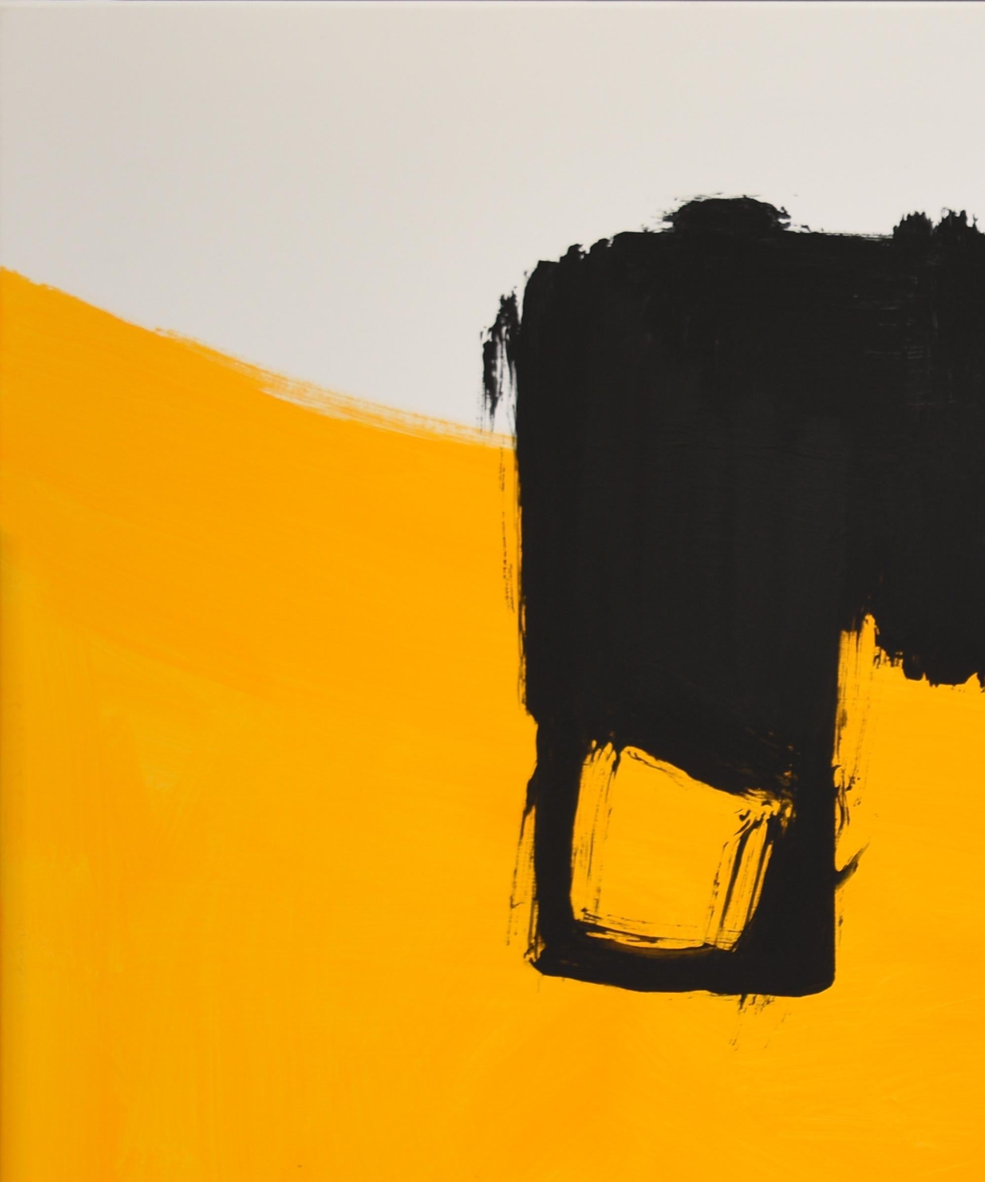 Ruz Amarillo  Negro  Tundra-  Acrílico abstracto  Pintura - Painting de RAFAEL RUZ