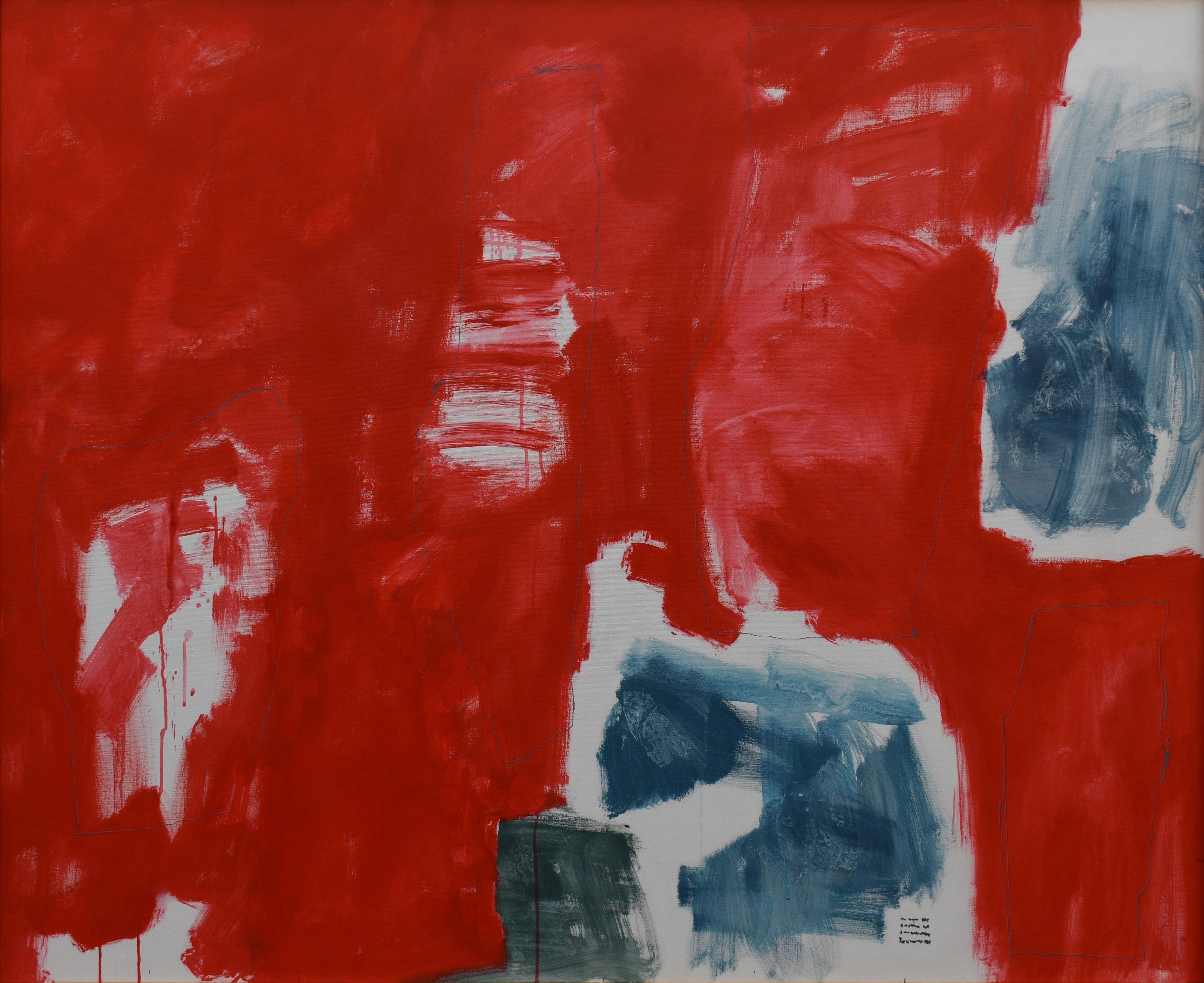Homenaje a Jona – Acrylgemälde auf Leinwand, abstrakt, 21. Jahrhundert