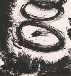 Ruz  Black  Big  Vertical Abstract Acrylic on canvas Painting