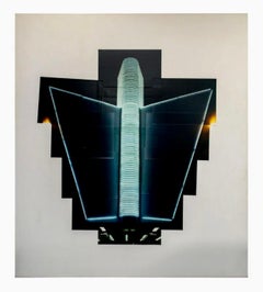 Large Photo Collage Miami Beach Art Deco Neon Architectural Photograph Cuban Art