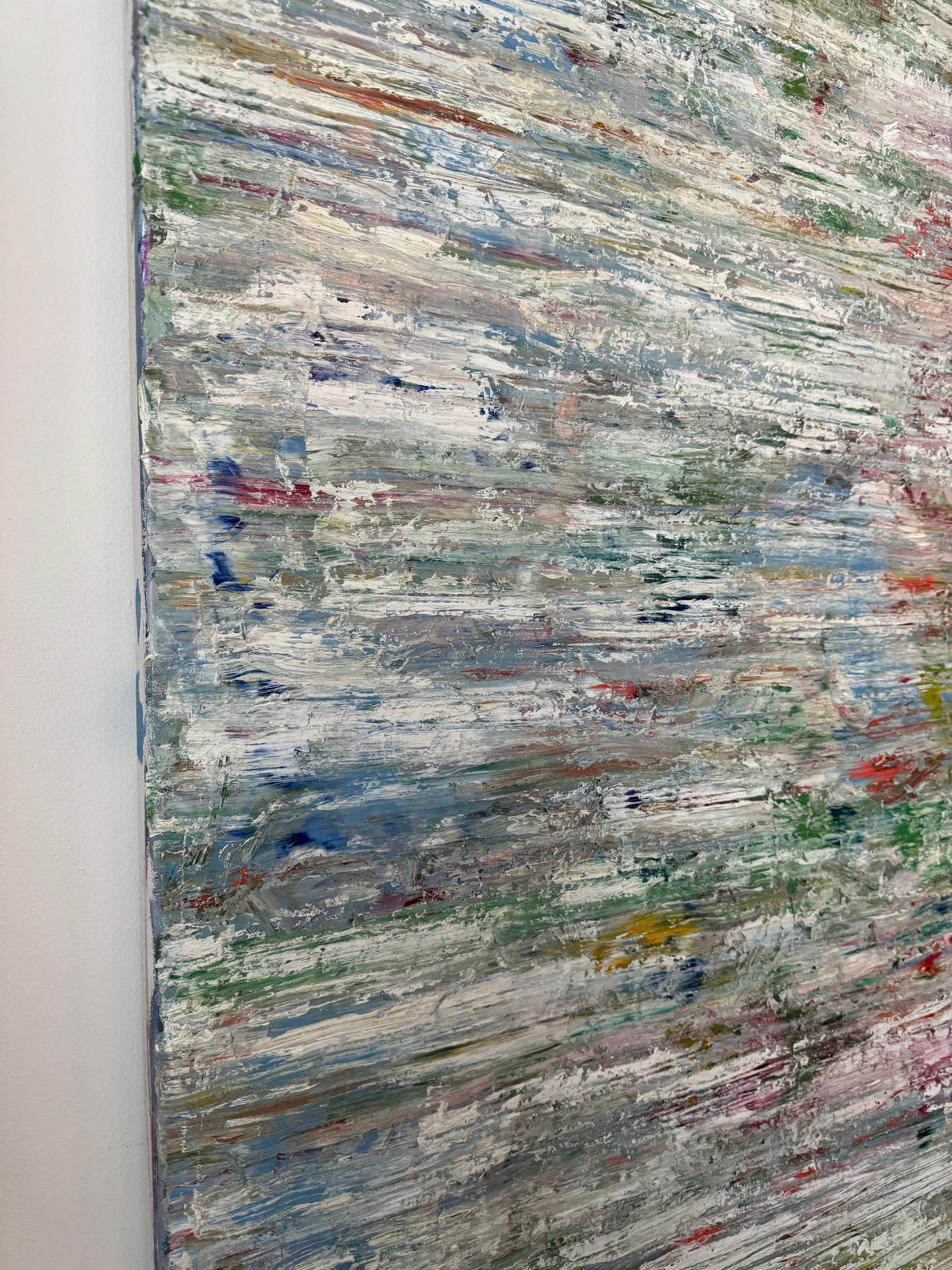 Composizione astratta - Abstract Painting Grigio di Rafael Saldarriaga