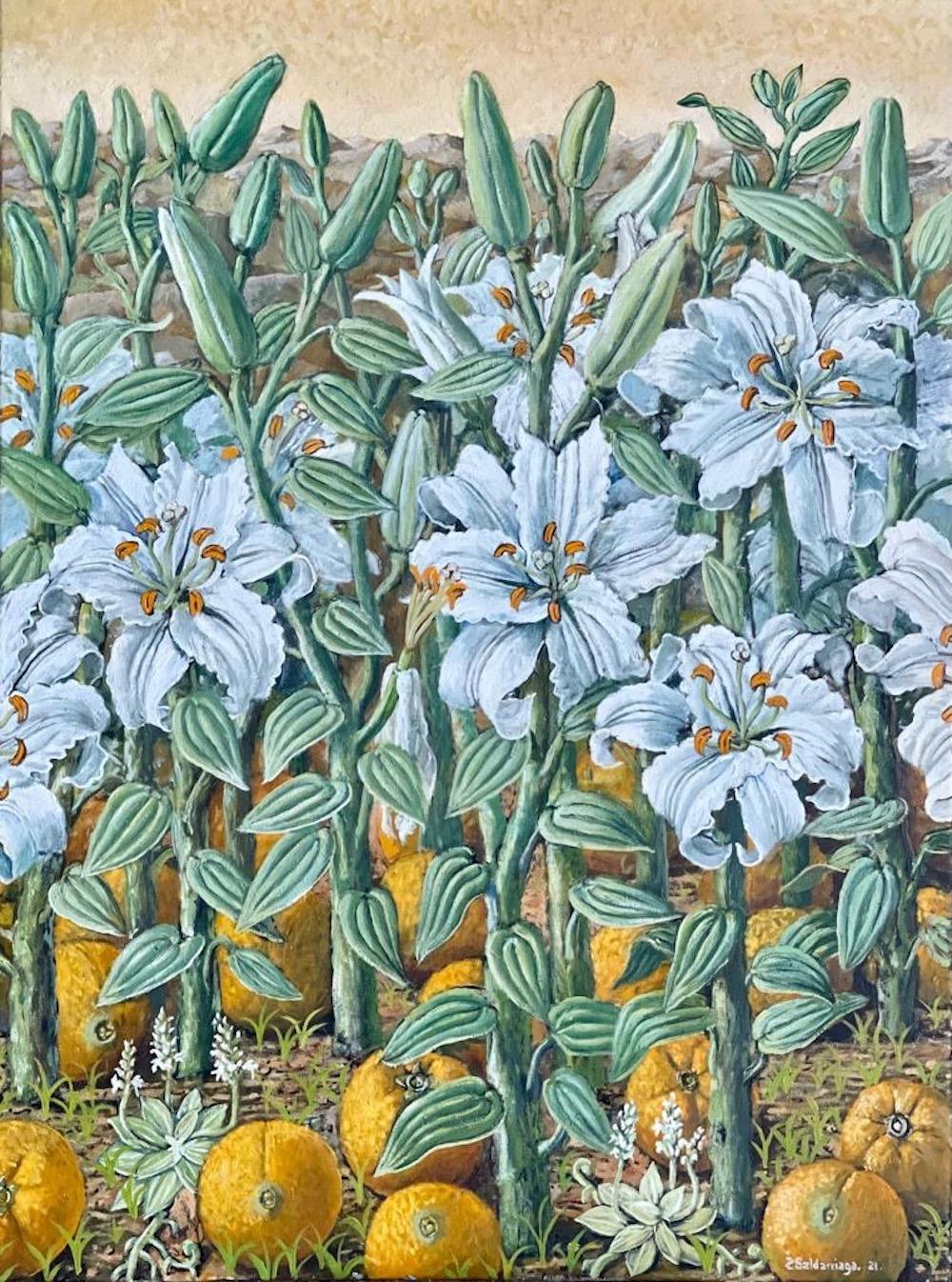 White Lilies Naranjas And Oranges 2021
RAFAEL SALDARRIAGA was born in Medellin, Colombia in 1955. Arrived in the United States in 1993. After living in New Mexico and Hawaii established his residency in New York City.
He studied in Live de