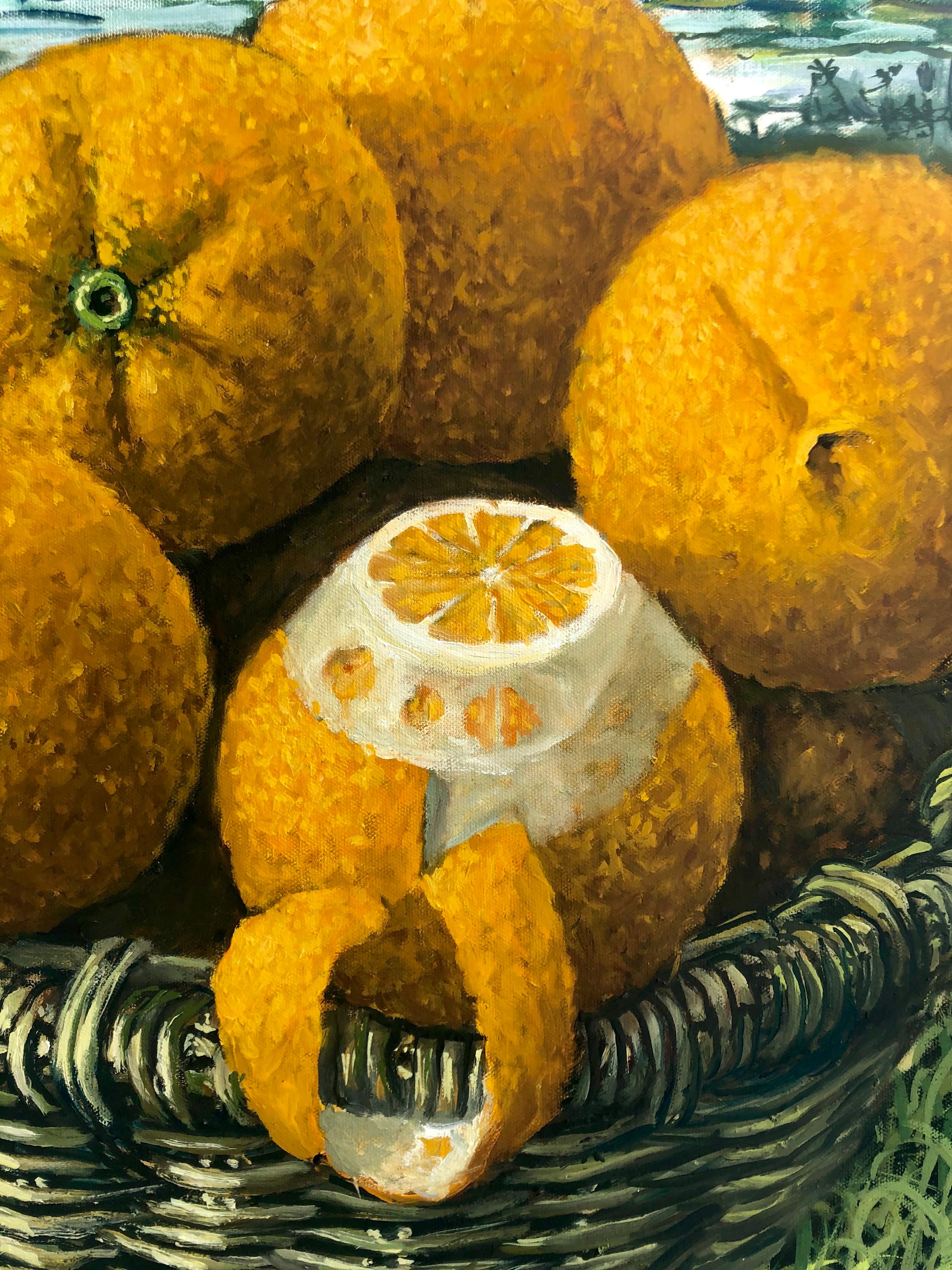  Oranges In The Everglades - Painting by Rafael Saldarriaga