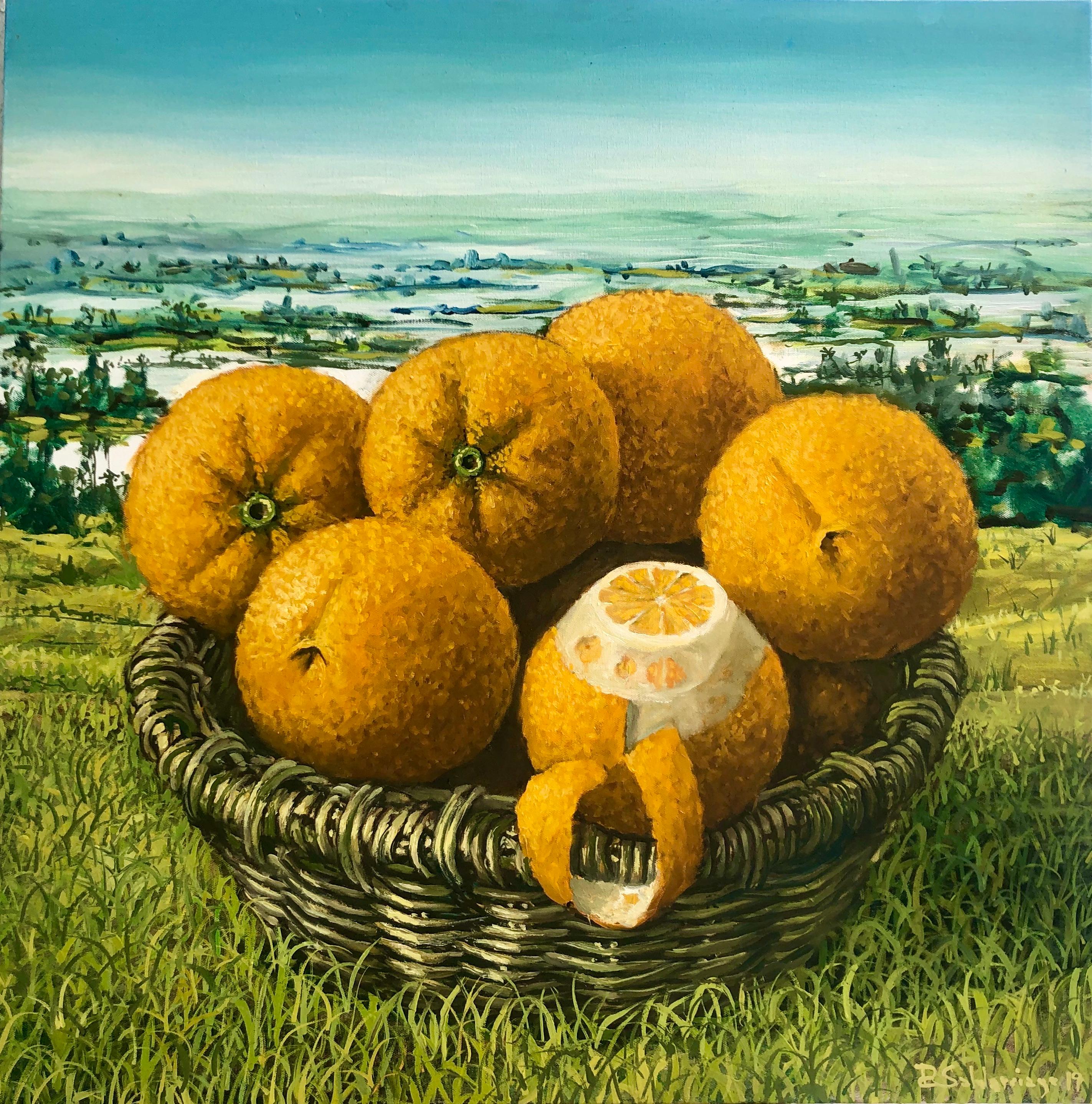 Rafael Saldarriaga Landscape Painting -  Oranges In The Everglades