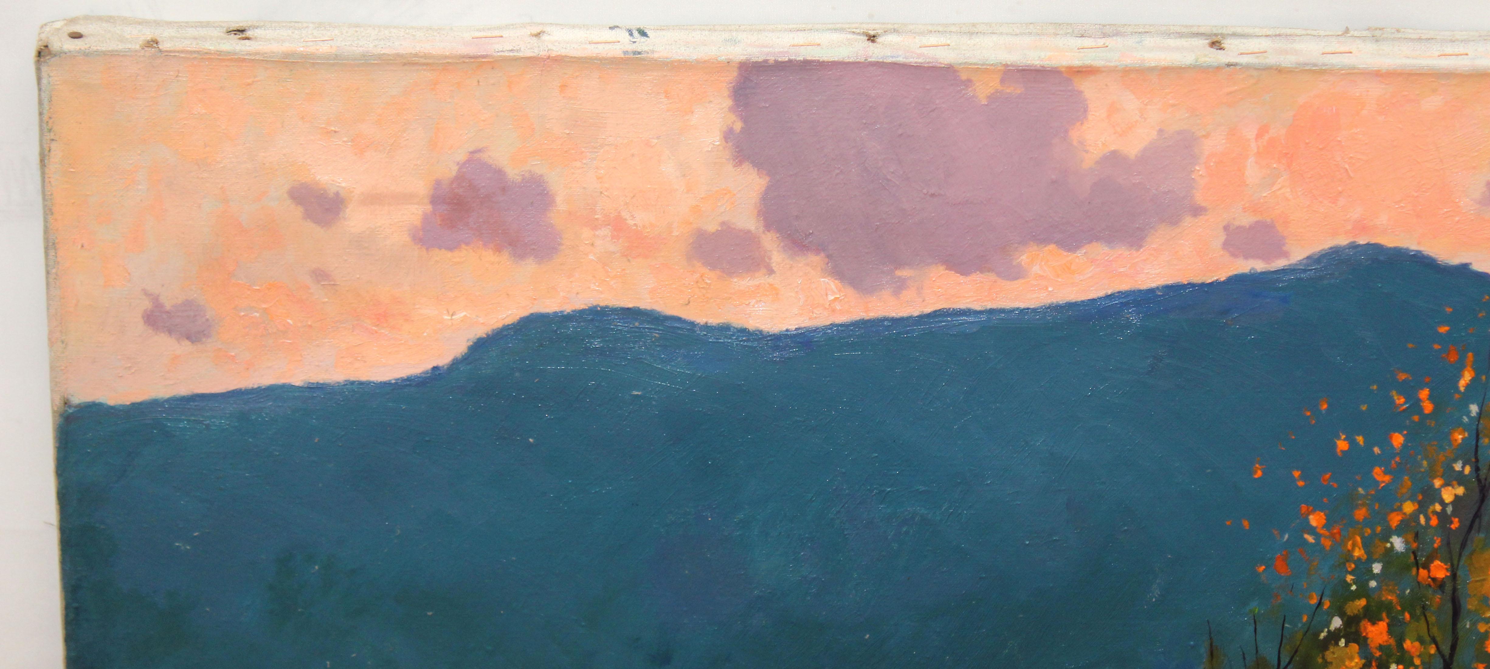 Óleo sobre tela - Im Gebirge aufgewacht (Impressionismus), Painting, von Rafael Salvá Balaguer