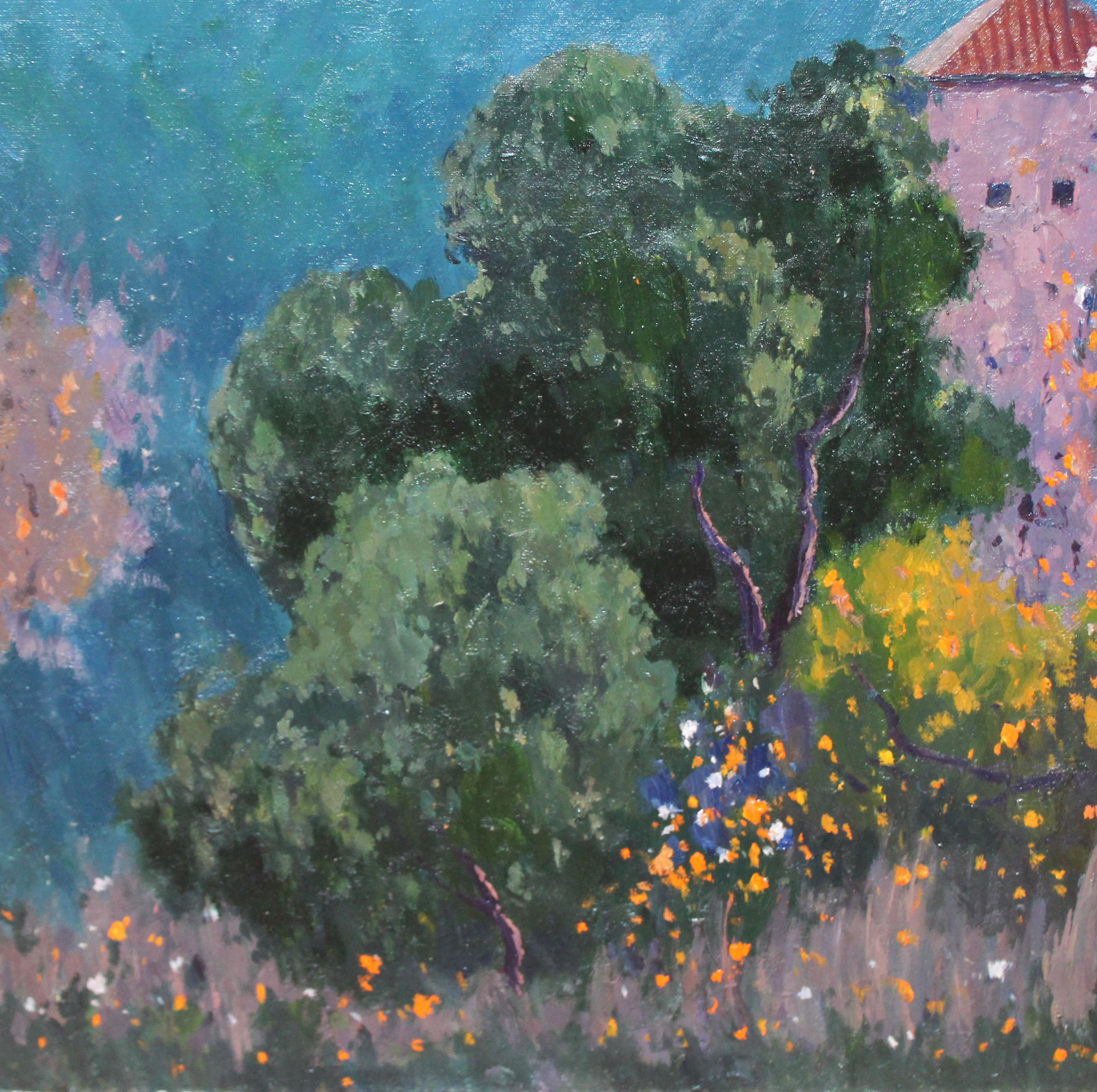 Óleo sobre tela - Im Gebirge aufgewacht im Angebot 1