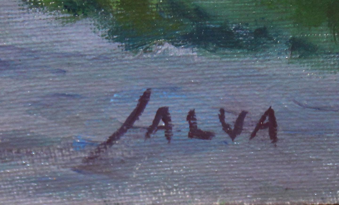 Óleo sobre tela - Amanecer en el campo For Sale 3