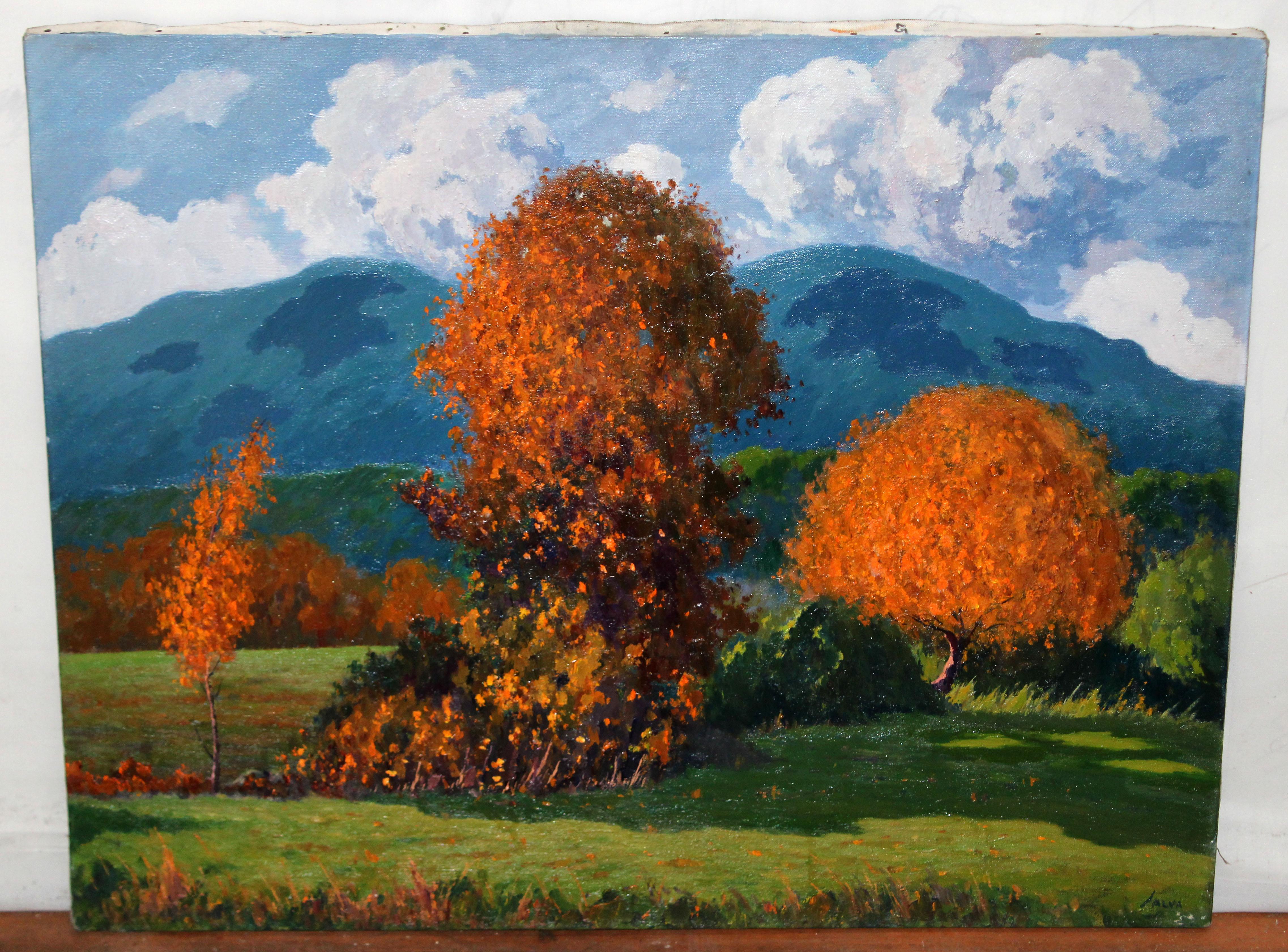 Óleo sobre tela - Esplendor otoñal - Painting by Rafael Salvá Balaguer