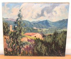Óleo sobre tela - Horizonte de montaña
