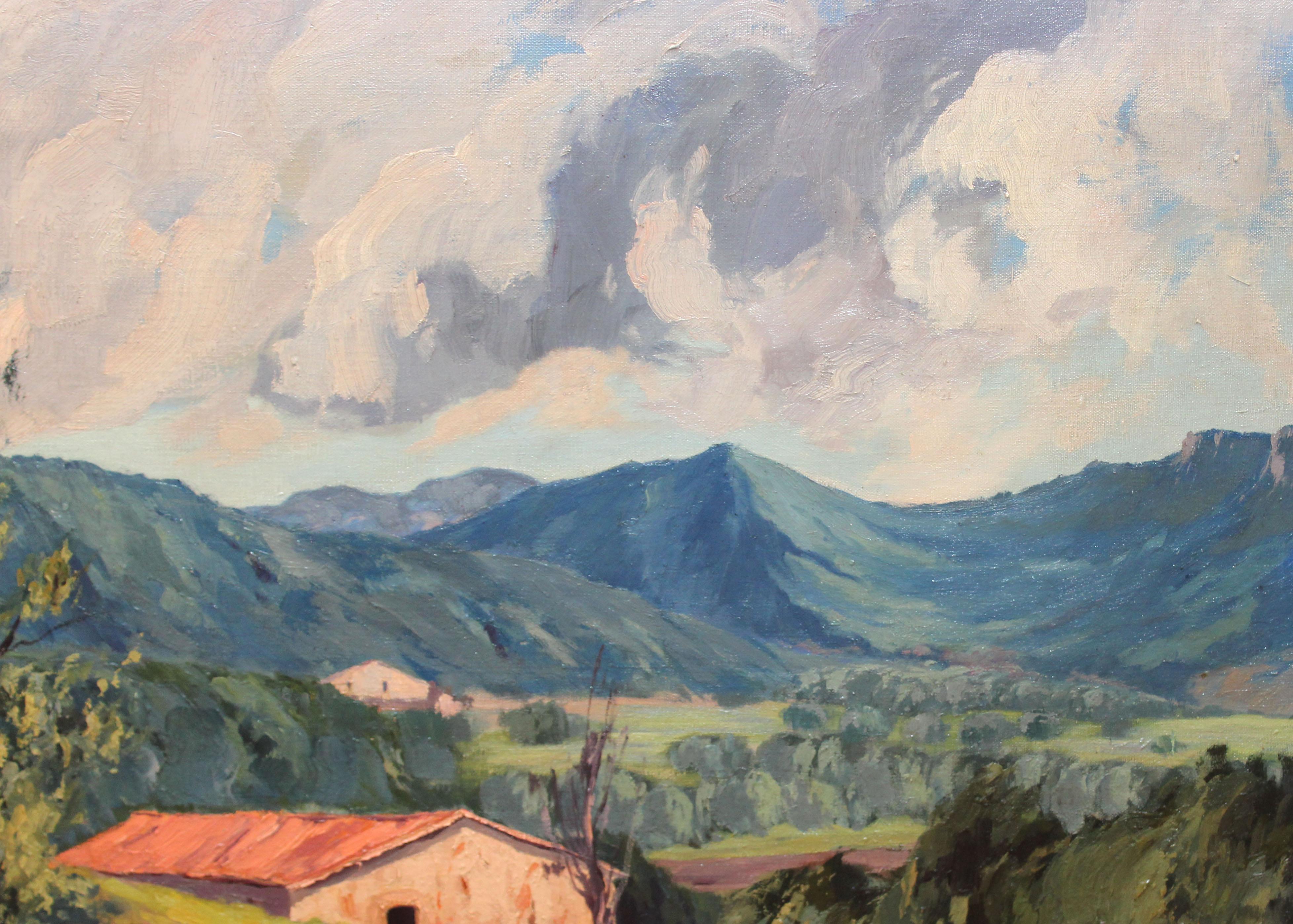 Óleo sobre tela - Gebirgshorizont (Impressionismus), Painting, von Rafael Salvá Balaguer