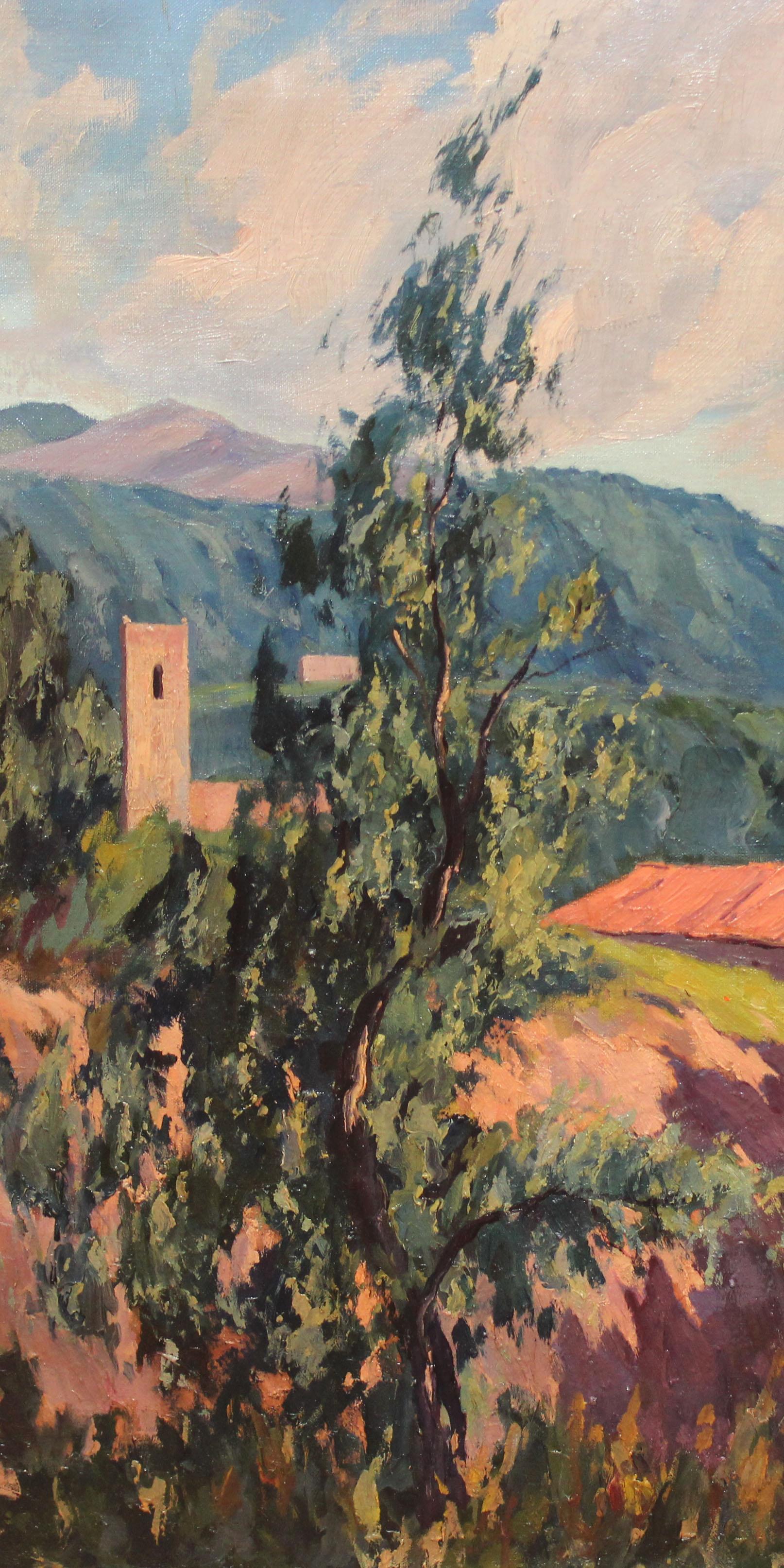 Óleo sobre tela - Gebirgshorizont im Angebot 1