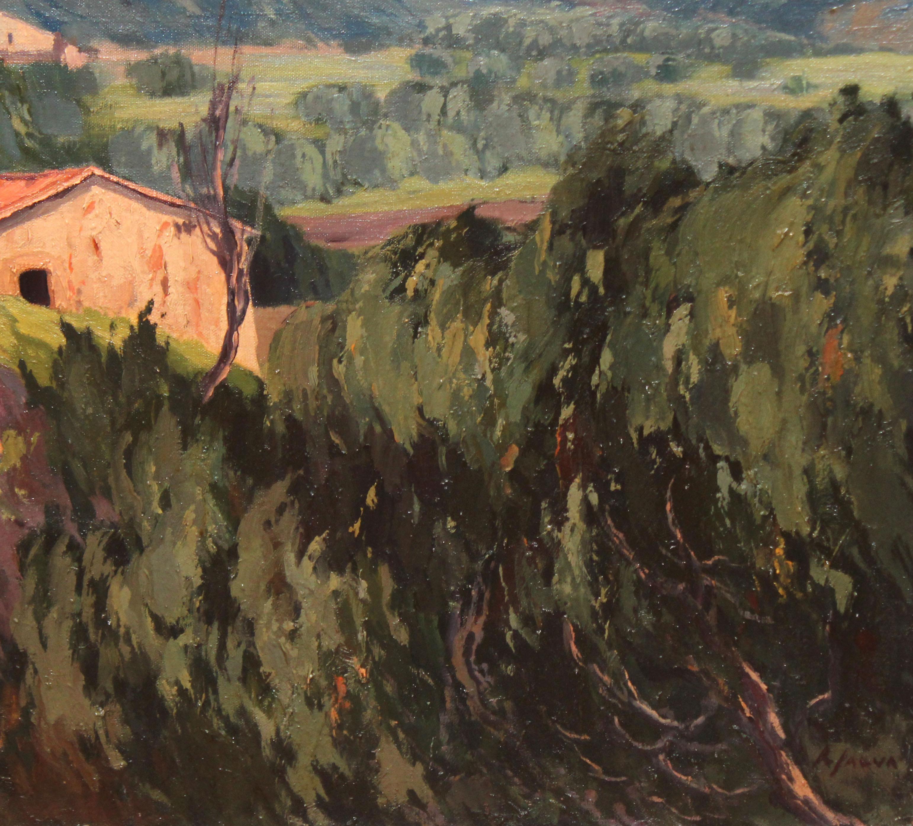 Óleo sobre tela - Gebirgshorizont im Angebot 2