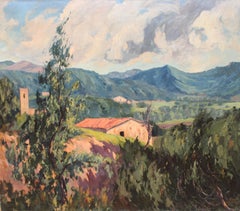 Óleo sobre tela - Horizonte de montaña