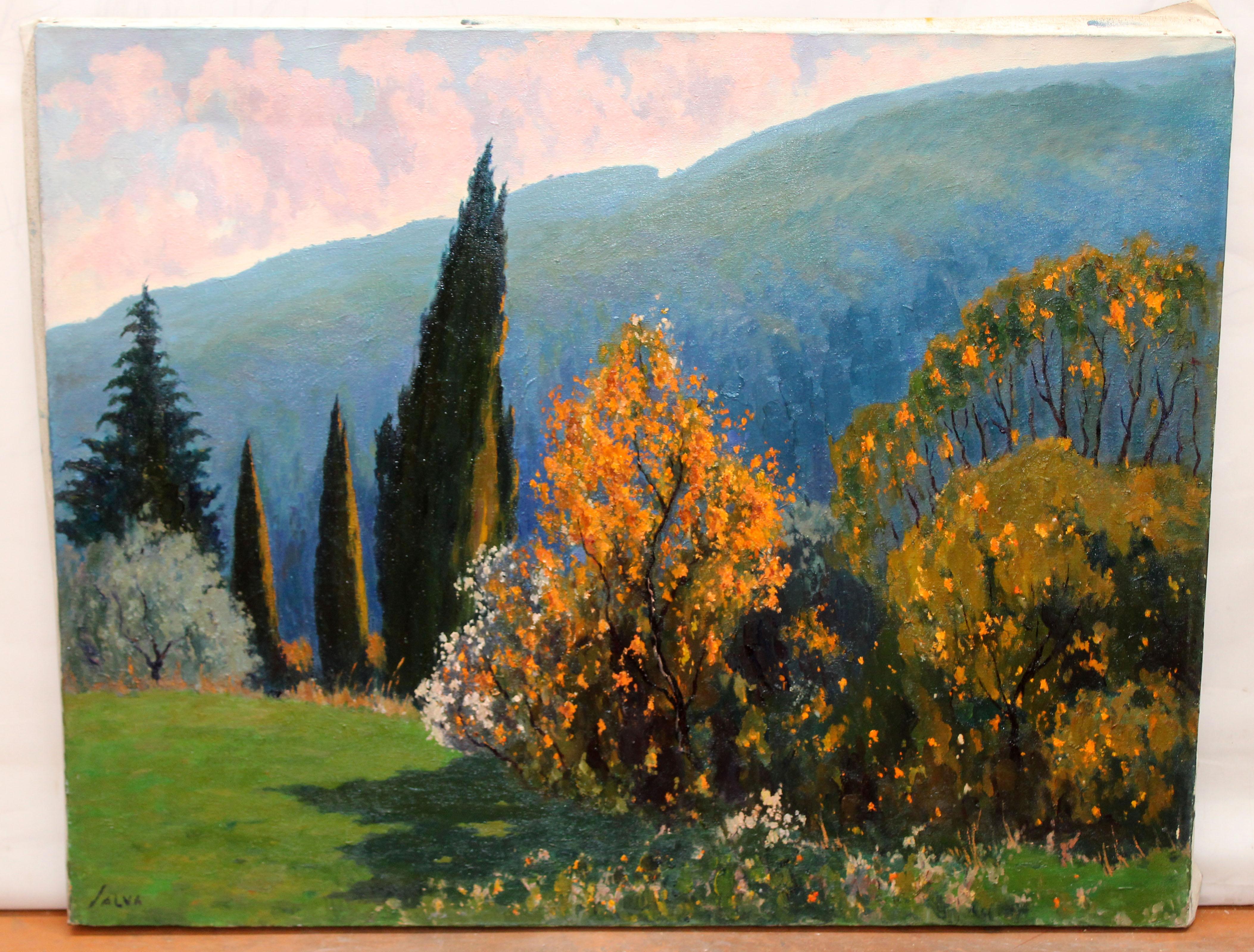 Óleo sobre tela - Paisaje – Painting von Rafael Salvá Balaguer
