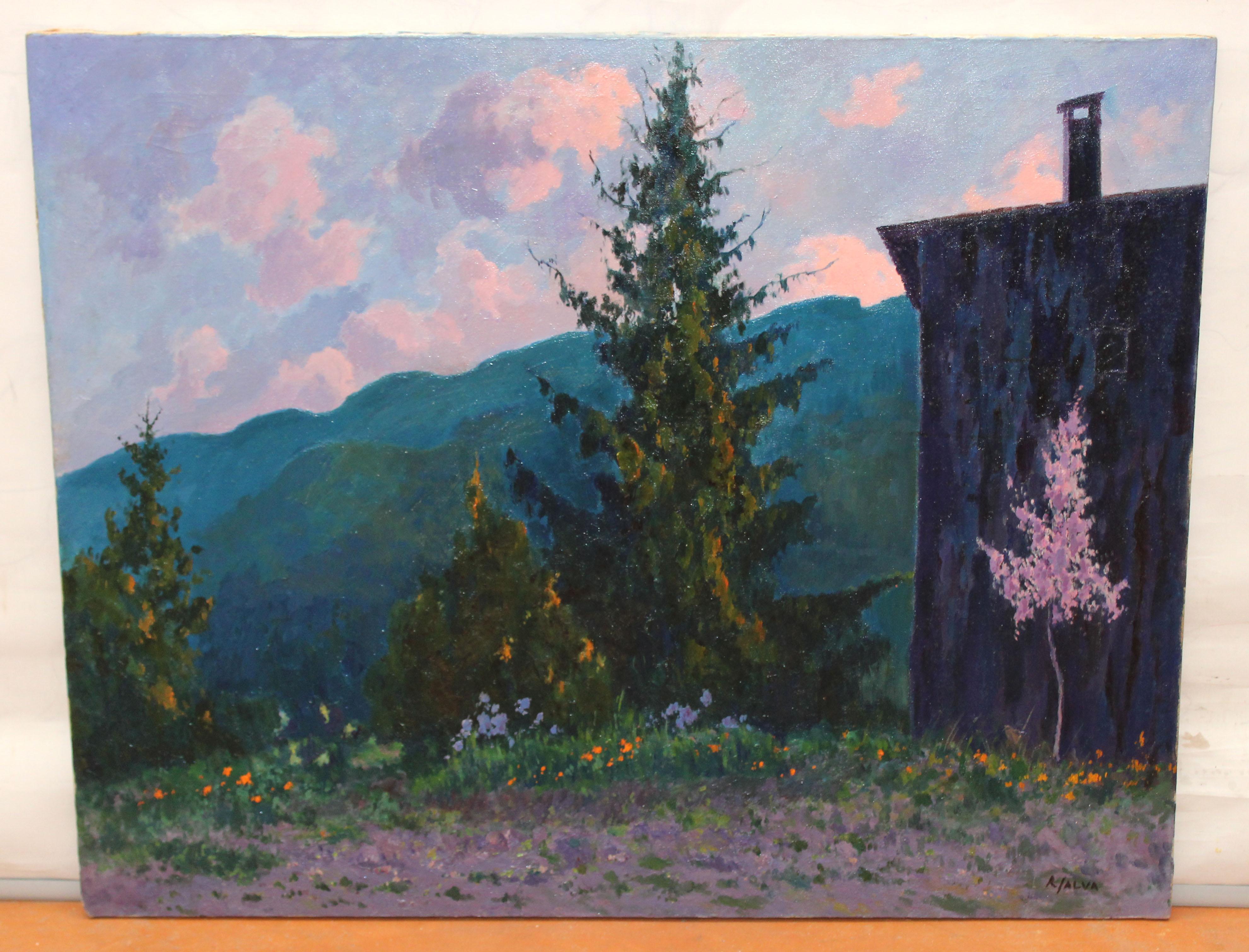 Óleo sobre tela - Paisaje mallorquín - Painting di Rafael Salvá Balaguer