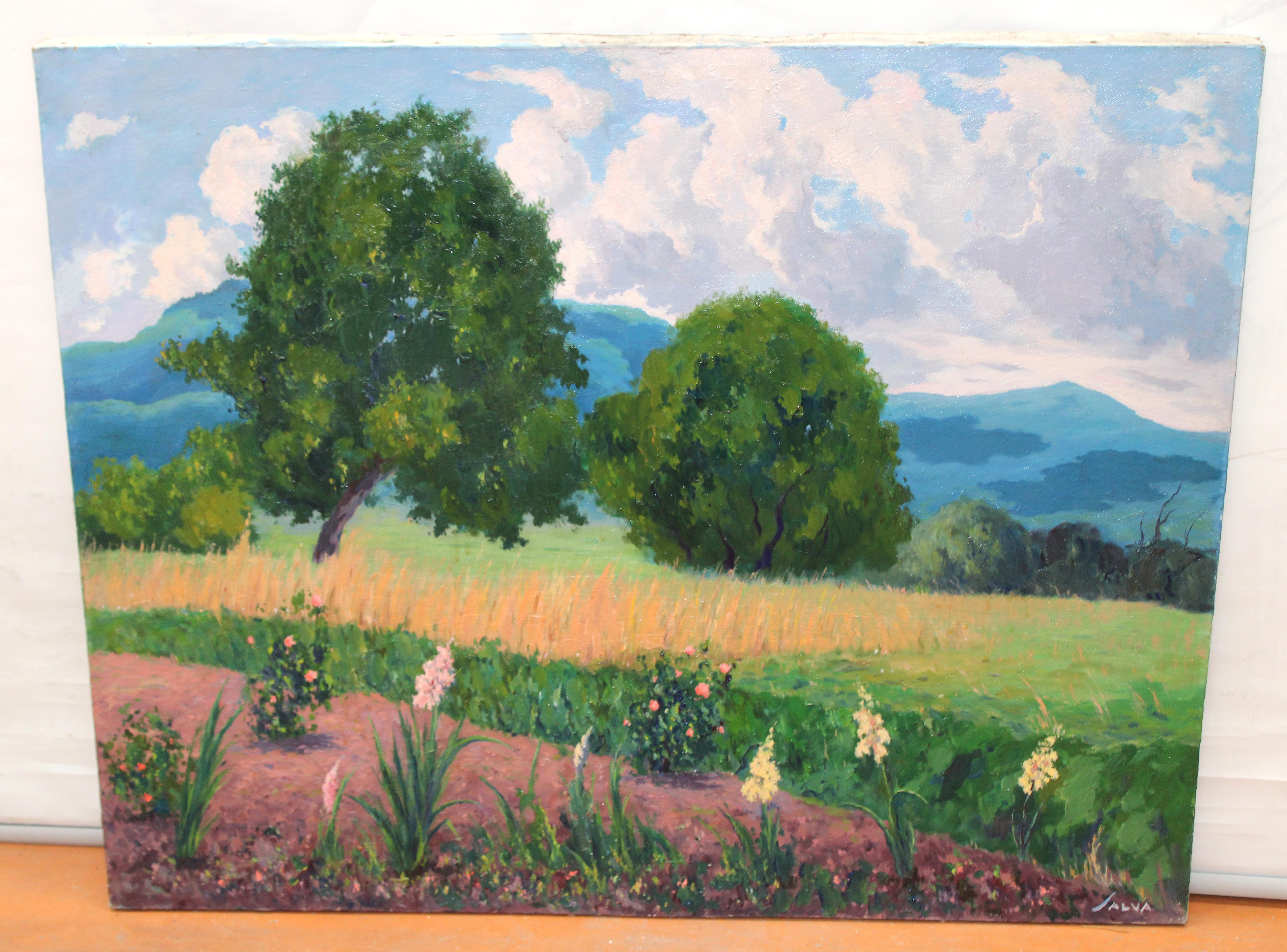 Óleo sobre tela - Tranquillité rurale - Painting de Rafael Salvá Balaguer