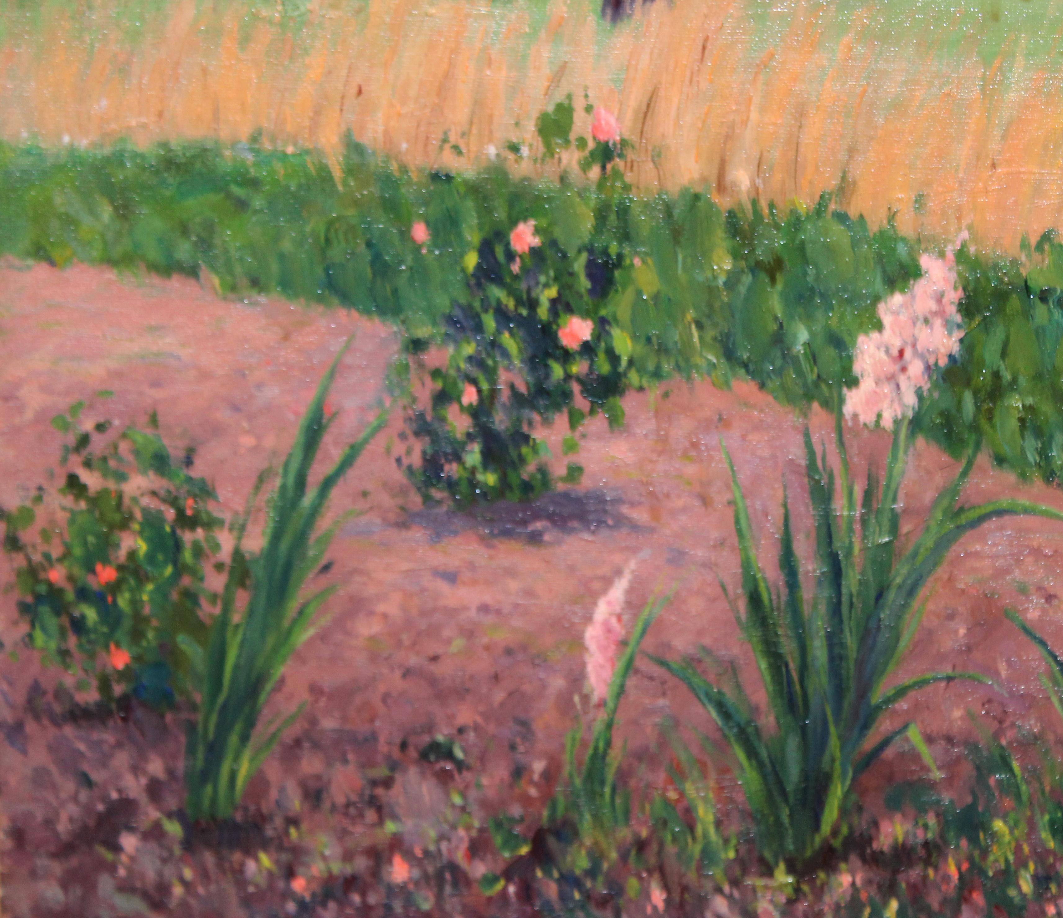 Óleo sobre tela - Tranquillité rurale en vente 1