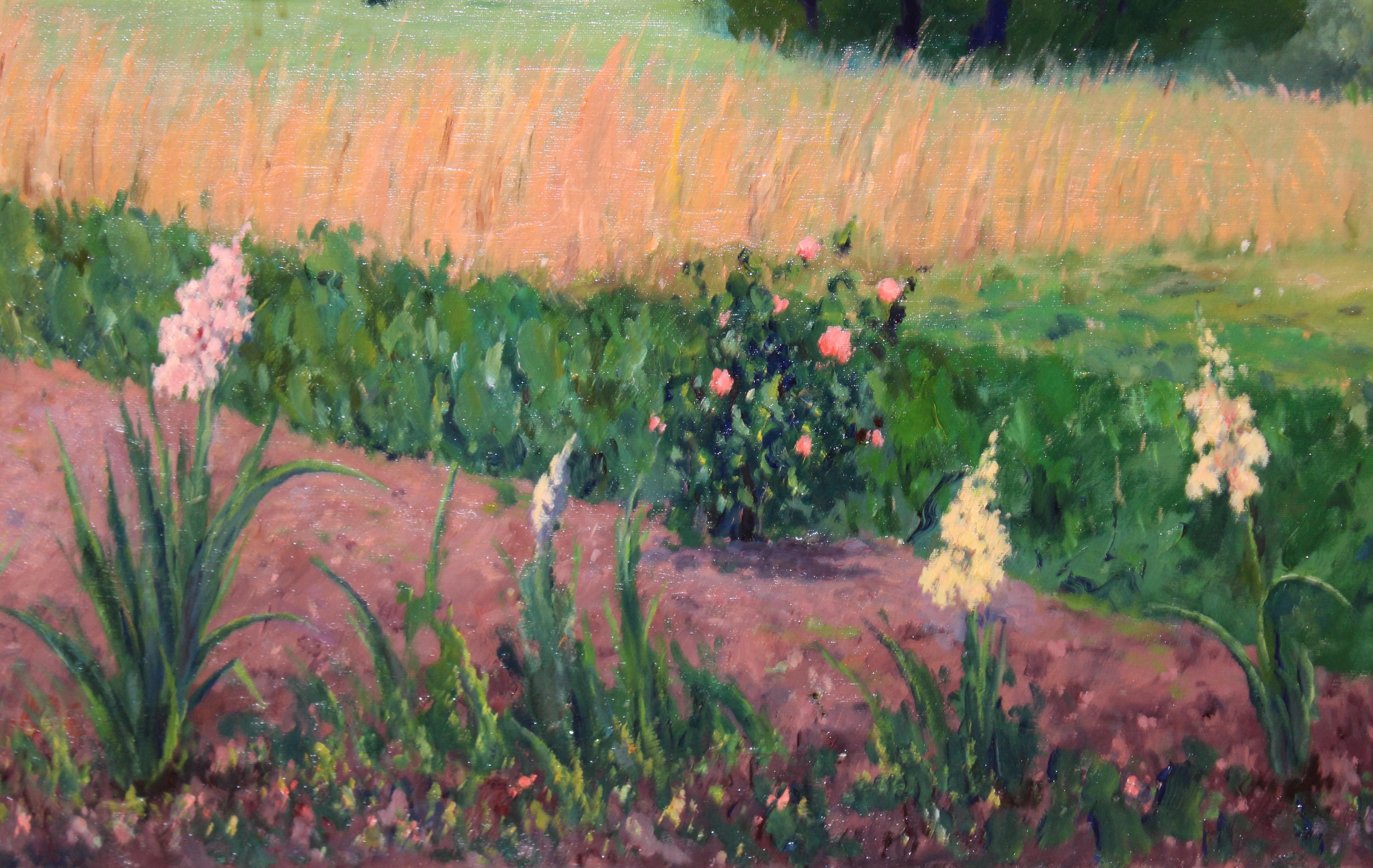 Óleo sobre tela - Tranquillité rurale en vente 2