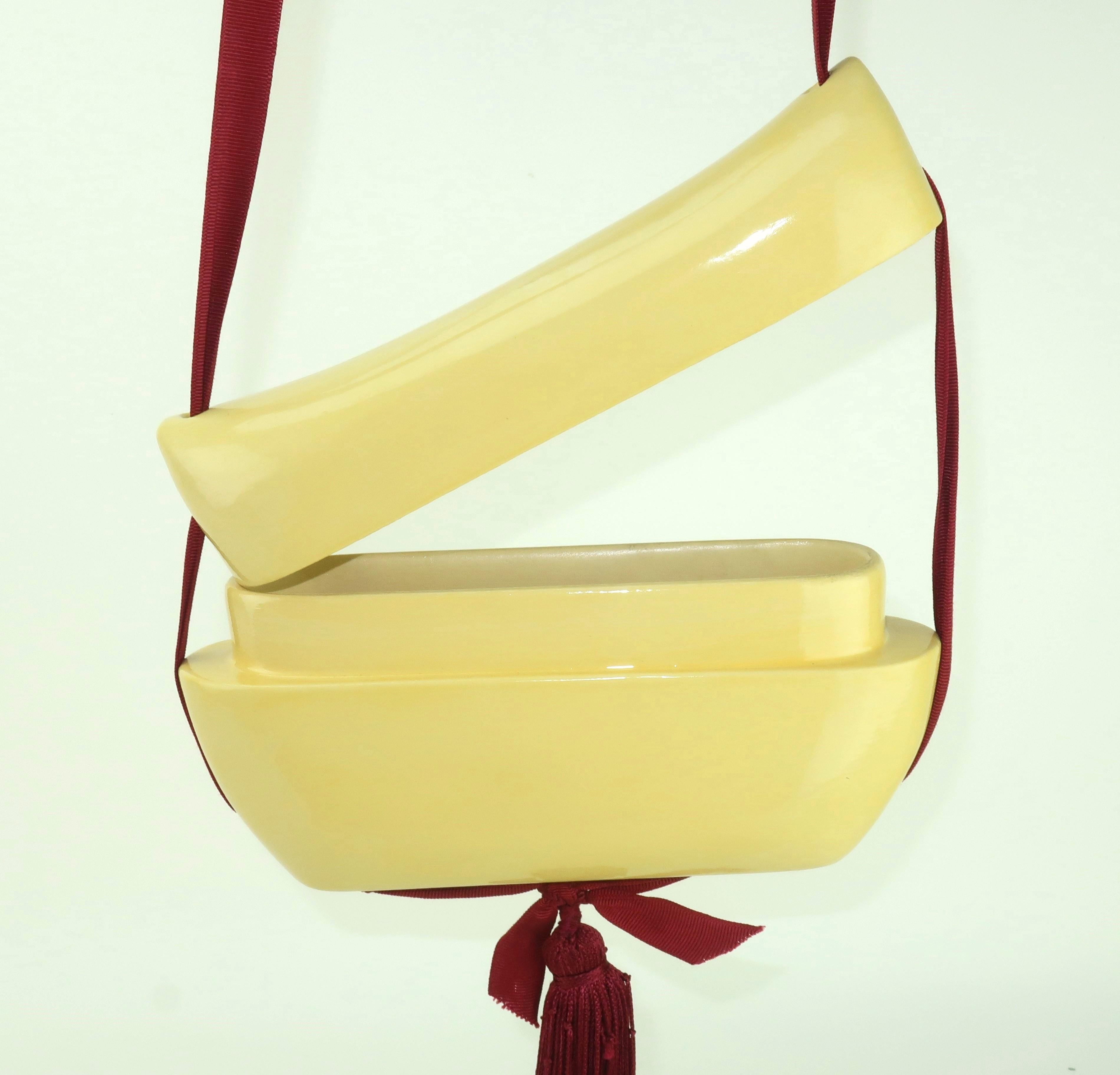Rafael Sanchez Asian Style Lacquered Box Handbag, 1980's 1