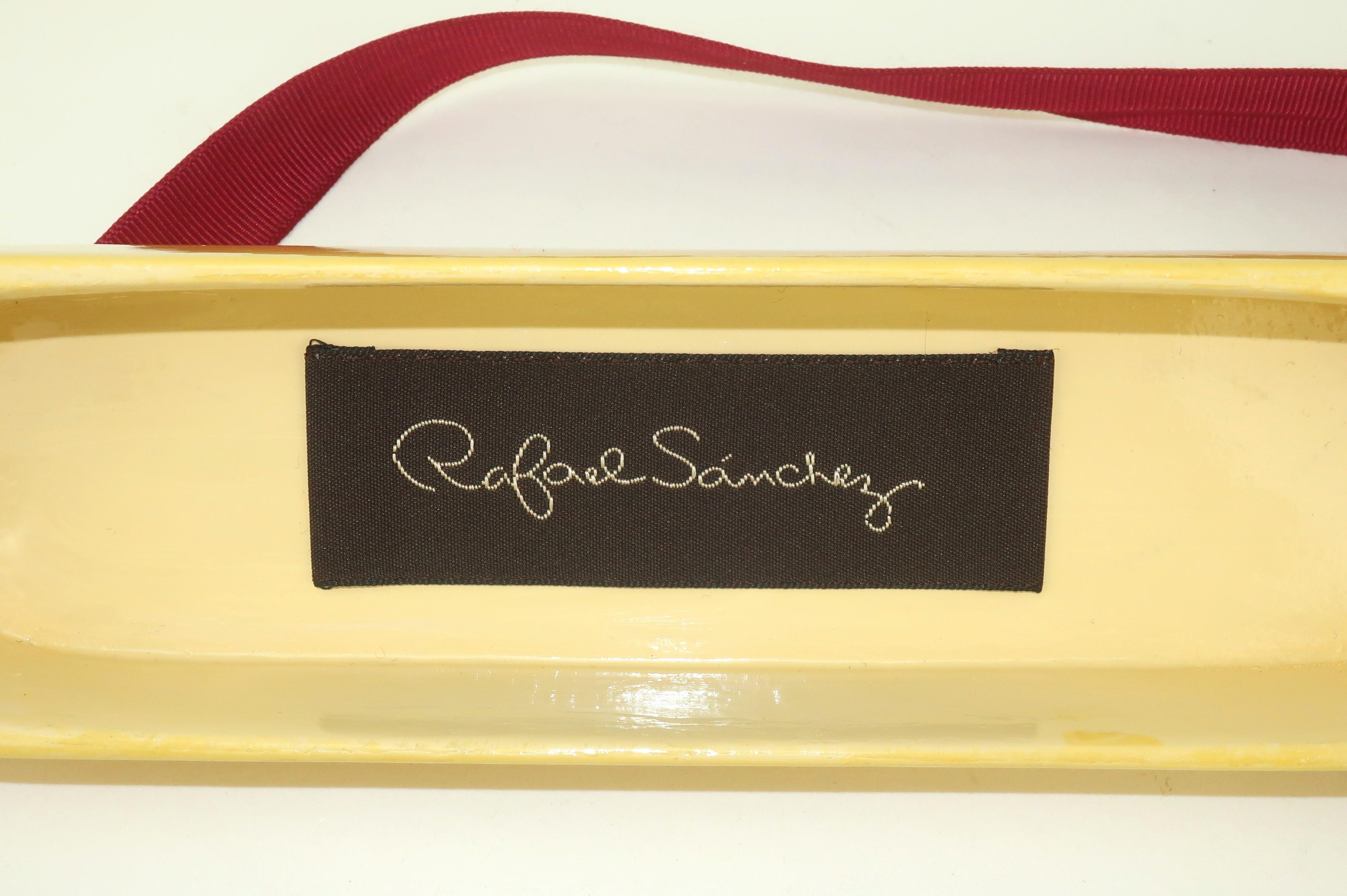 Rafael Sanchez Asian Style Lacquered Box Handbag, 1980's 4