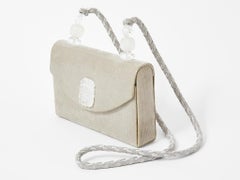 Rafael Sanchez Pearlized Suede Evening Bag