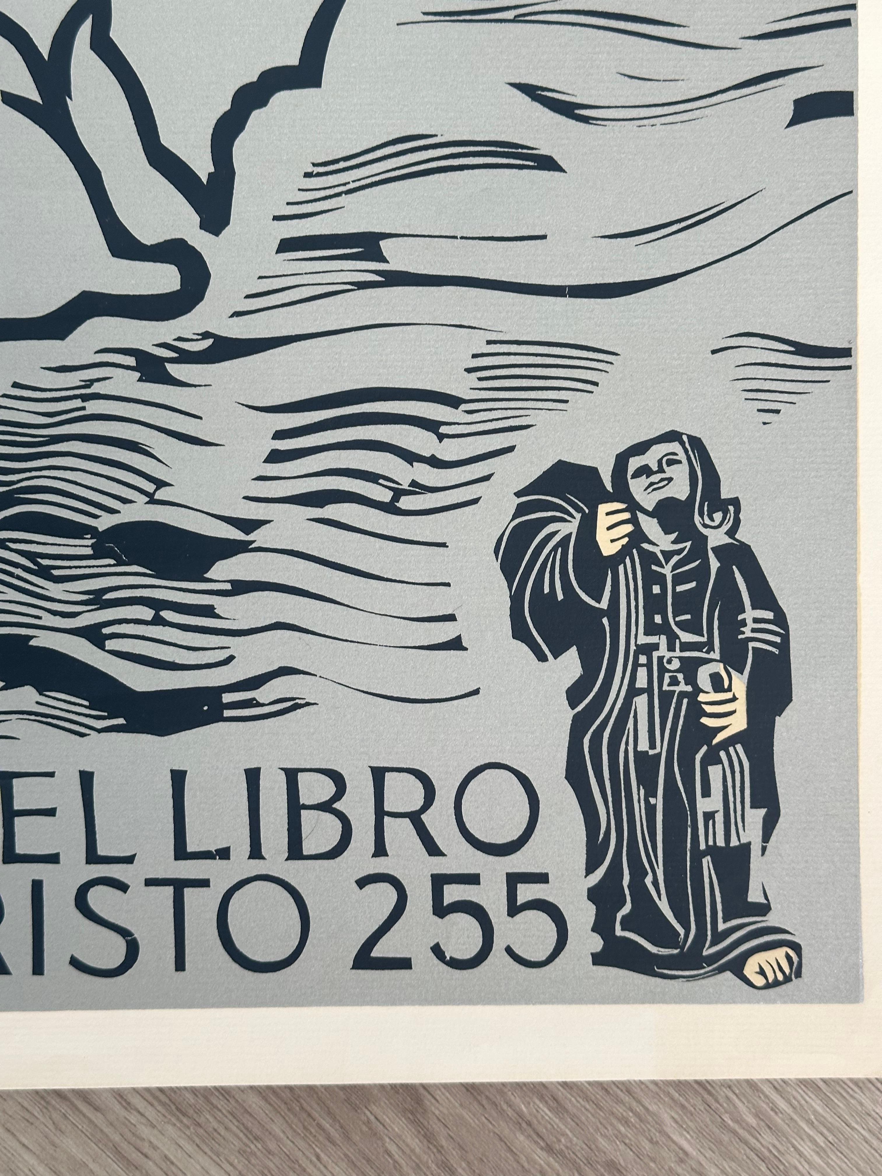 Affiche portugaise d'Exposicion Noticias Del Nuevo Mundo (Puerto Rico) - Gris Print par Rafael Tufino