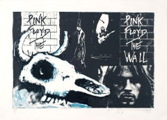 Rafael Zarza, Cuban, silkscreen, 1987 Pink Floyd