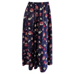 Retro Rafaella Blu long skirt