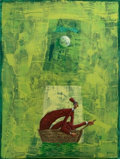 Smugler 2 -  Acrylic Figurative Painting, Colorful, Polish art