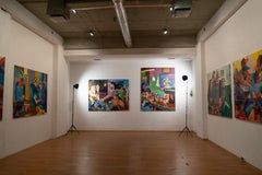 Season For Tomatoes  - Large Format Painting, New Expressionism