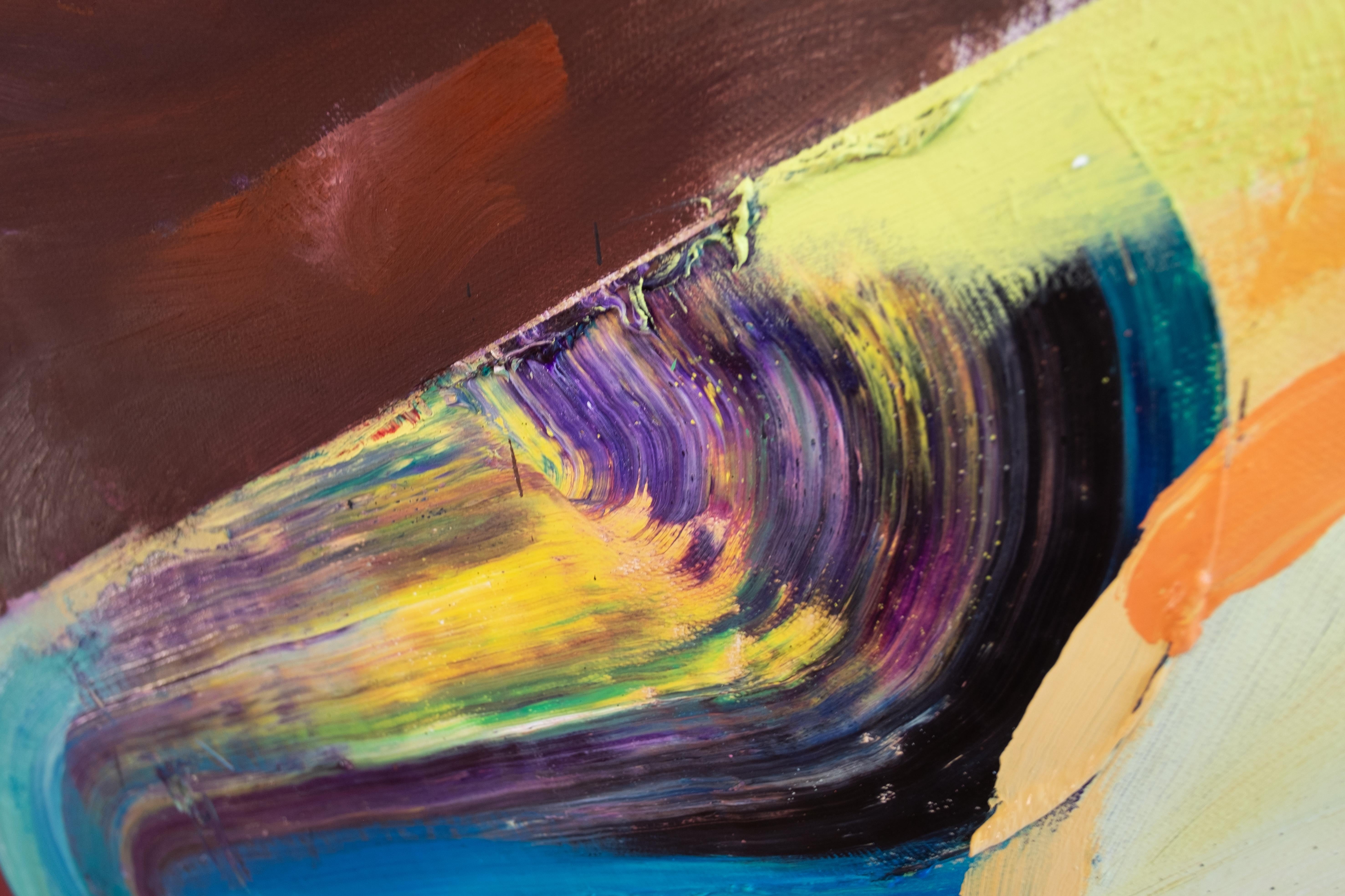 Espera  - Gran Formato - Pintura Contemporánea Expresionismo Figurativo Colorido en venta 1